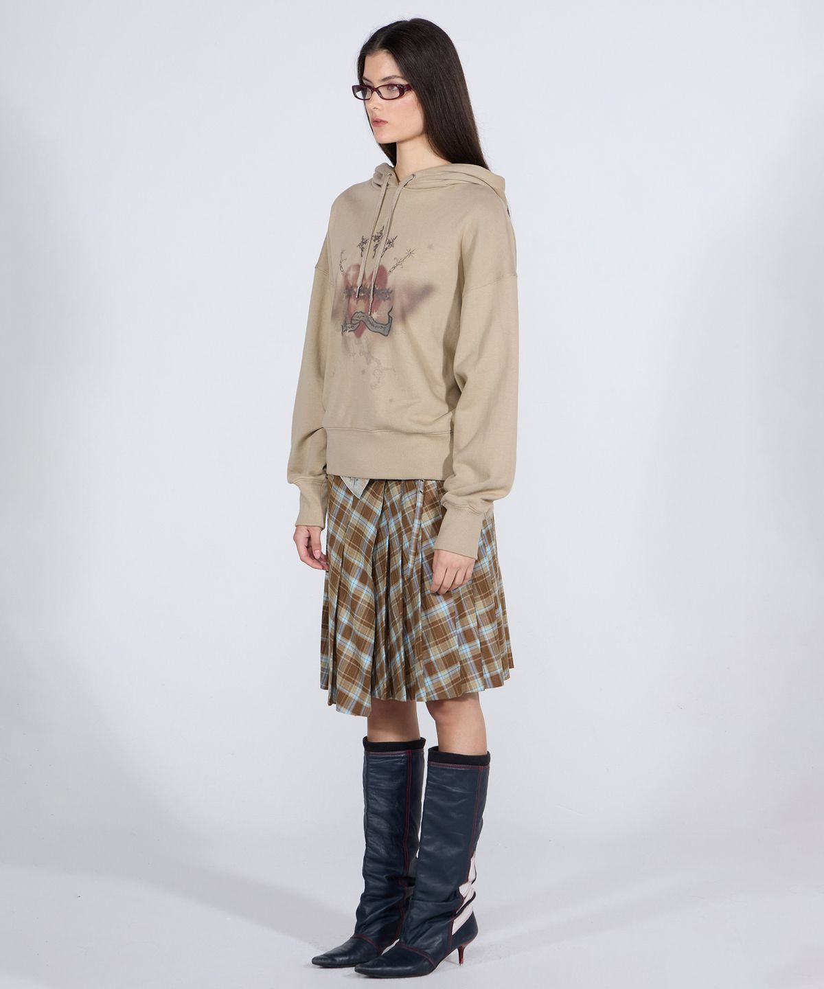 스컬프터(SCULPTOR) Hedonism Tencel Hoodie Taupe