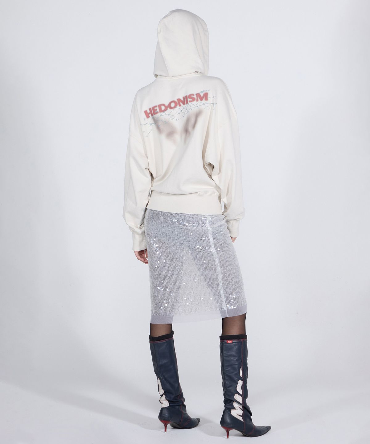 스컬프터(SCULPTOR) Hedonism Tencel Hoodie Dirty White