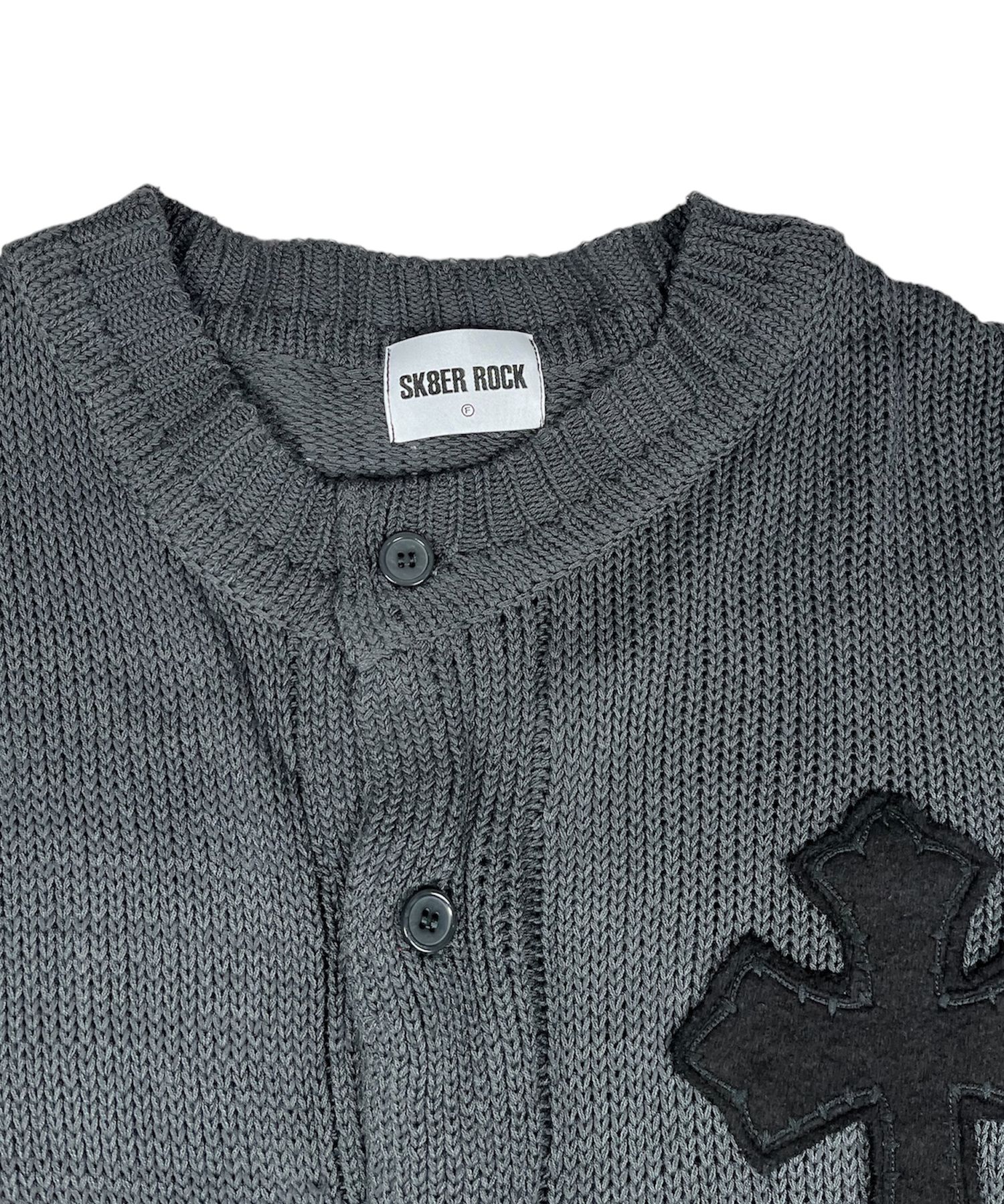 人気 ☆SK8ER ROCK☆ CLASSIC CROSS DESTROYED KNIT CARDIGAN MUSINSA | SK8ER ROCK Classic Cross Destroyed Knit Cardigan