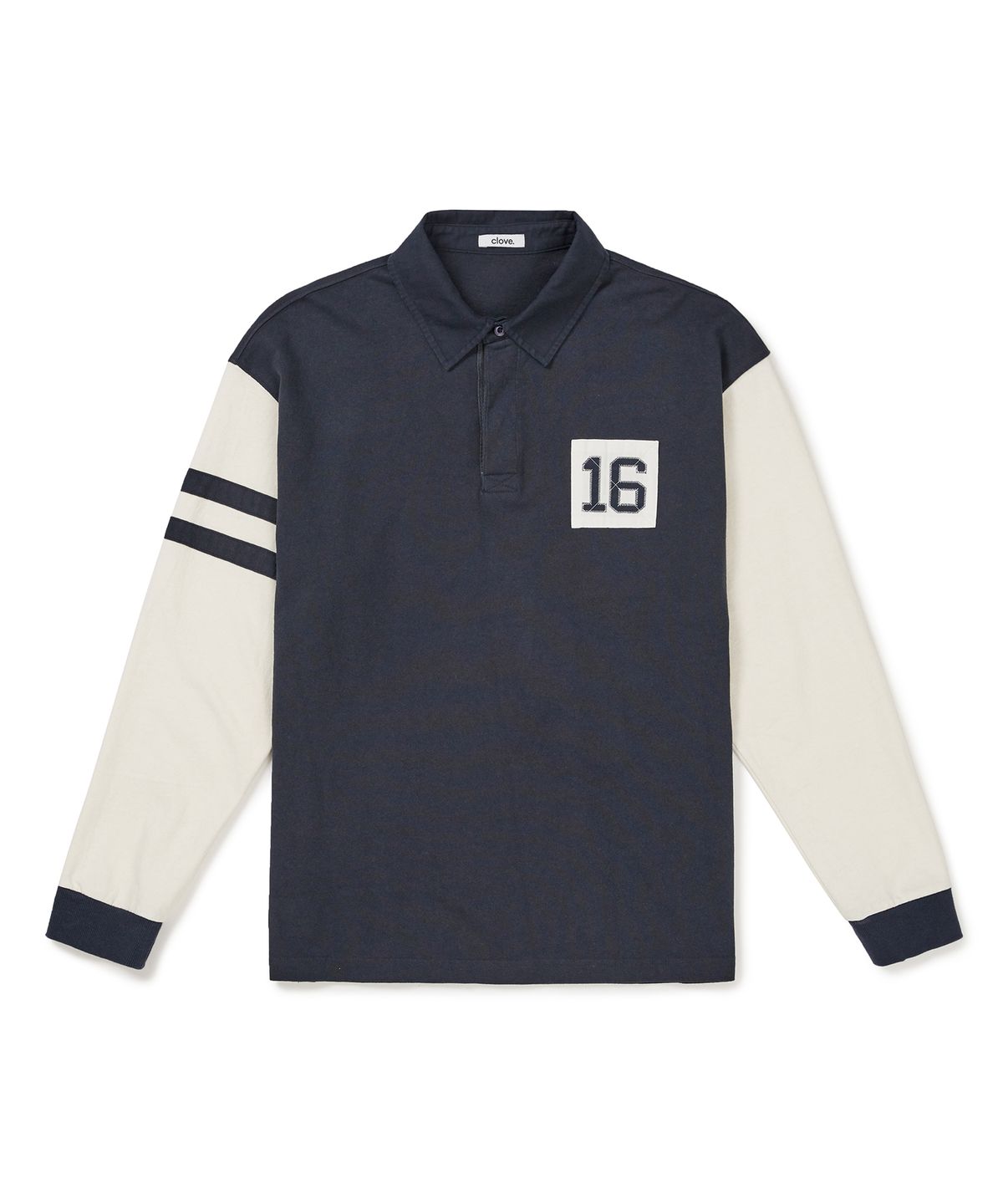 클로브(CLOVE) [24FW clove] Heritage Rugby Shirt_Men (Navy)