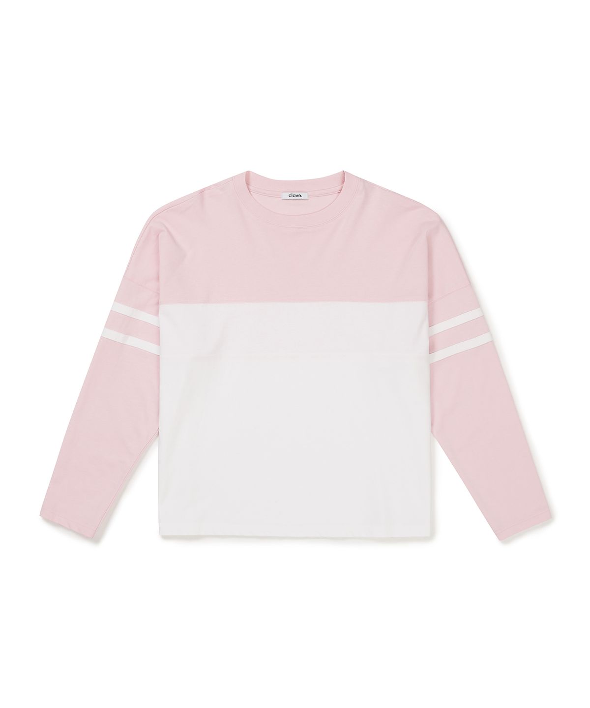 클로브(CLOVE) [24FW clove] Colorblock T-Shirt_Women (Pink)