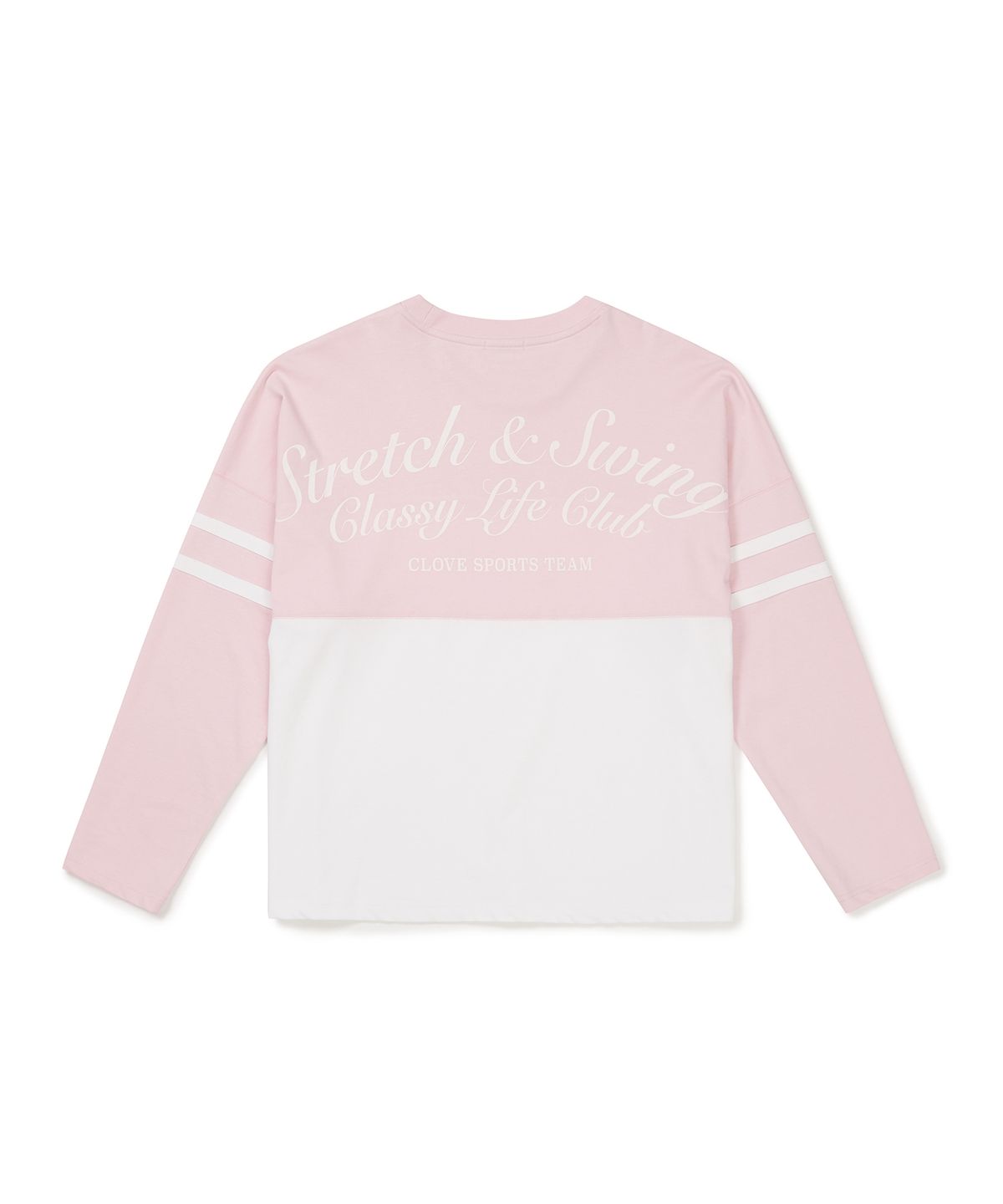 클로브(CLOVE) [24FW clove] Colorblock T-Shirt_Women (Pink)