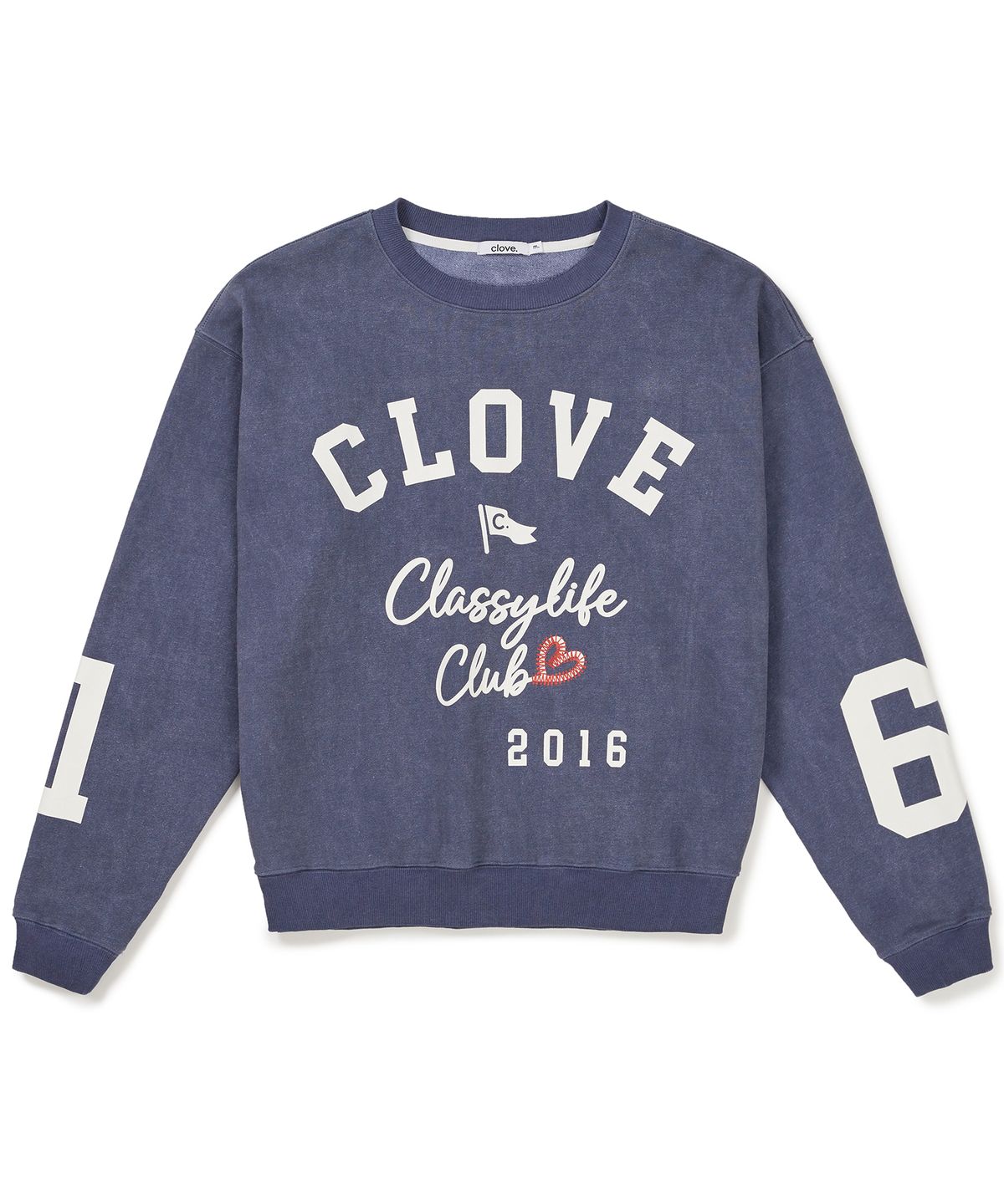 클로브(CLOVE) [24FW clove] Love Sweatshirt (Blue)