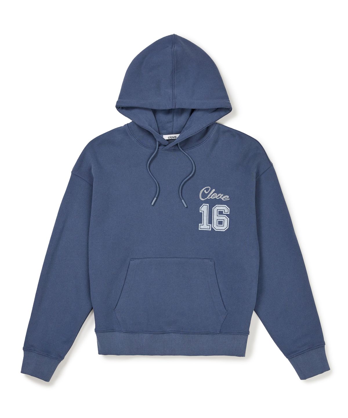 클로브(CLOVE) [24FW clove] Lettering Hoody (Blue)