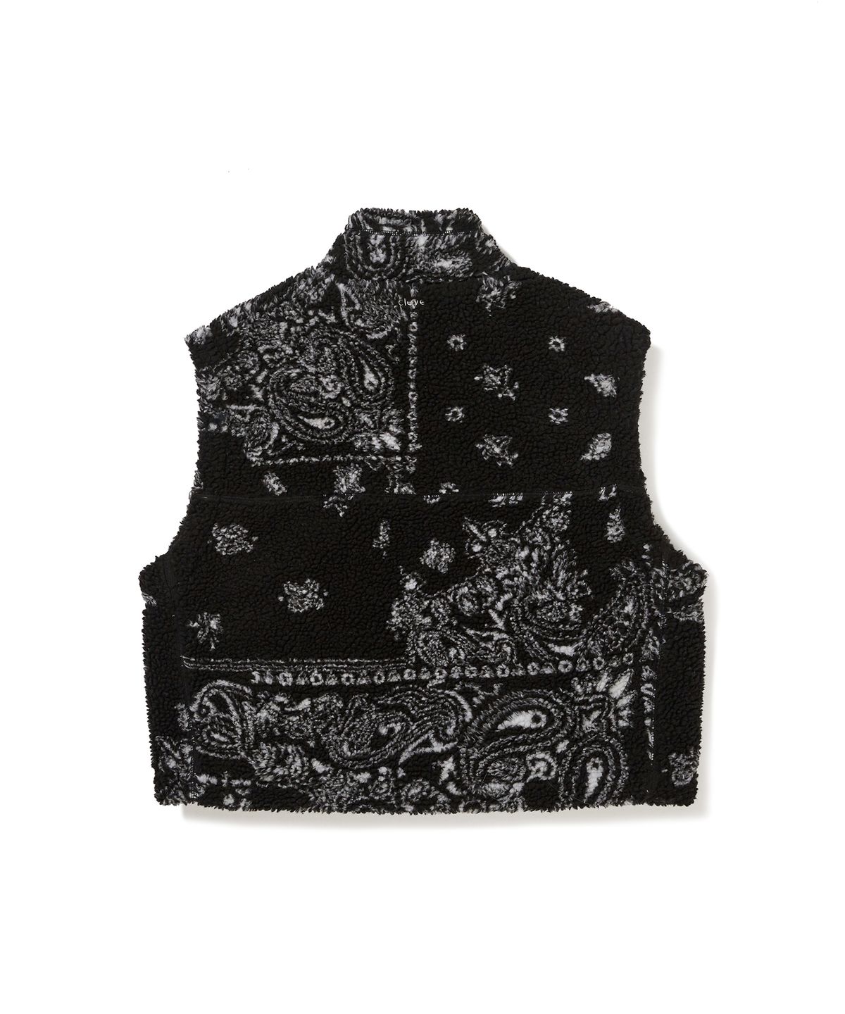 클로브(CLOVE) [24FW clove] Bandana Fleece Vest (Black)