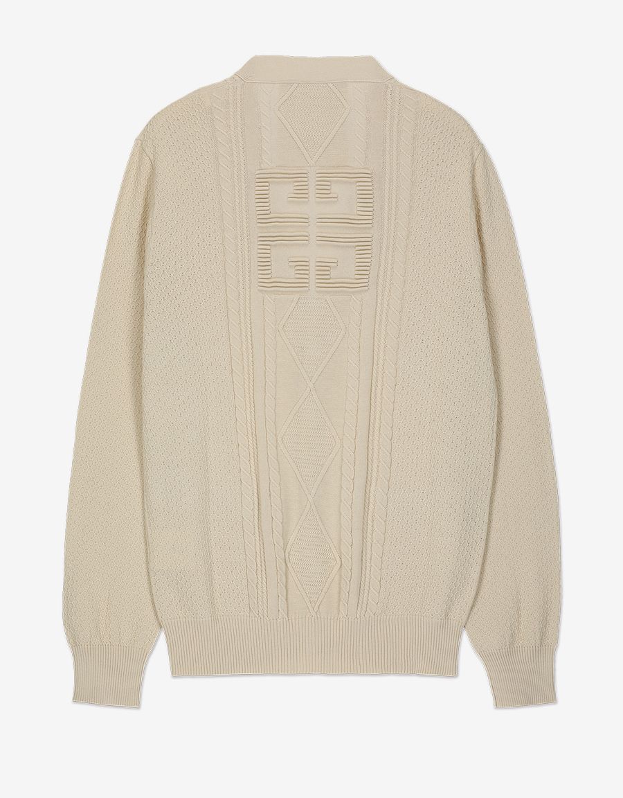 【m.】eaphi CABLE KNIT CARDIGAN ivory 202408211048199115071804166c54