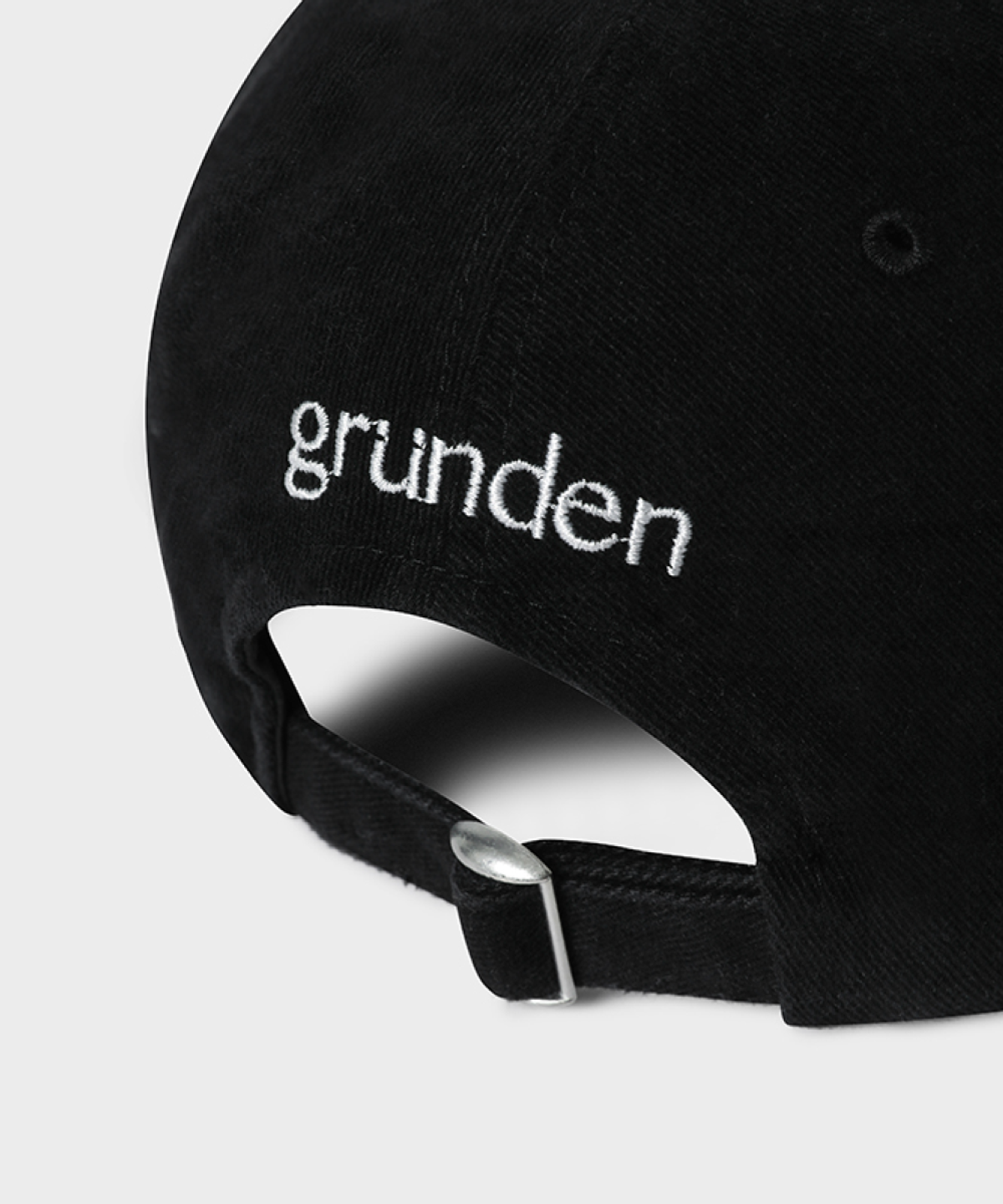 글런든(GRUNDEN) 빈티지 로고 캡 (워시드 블랙)