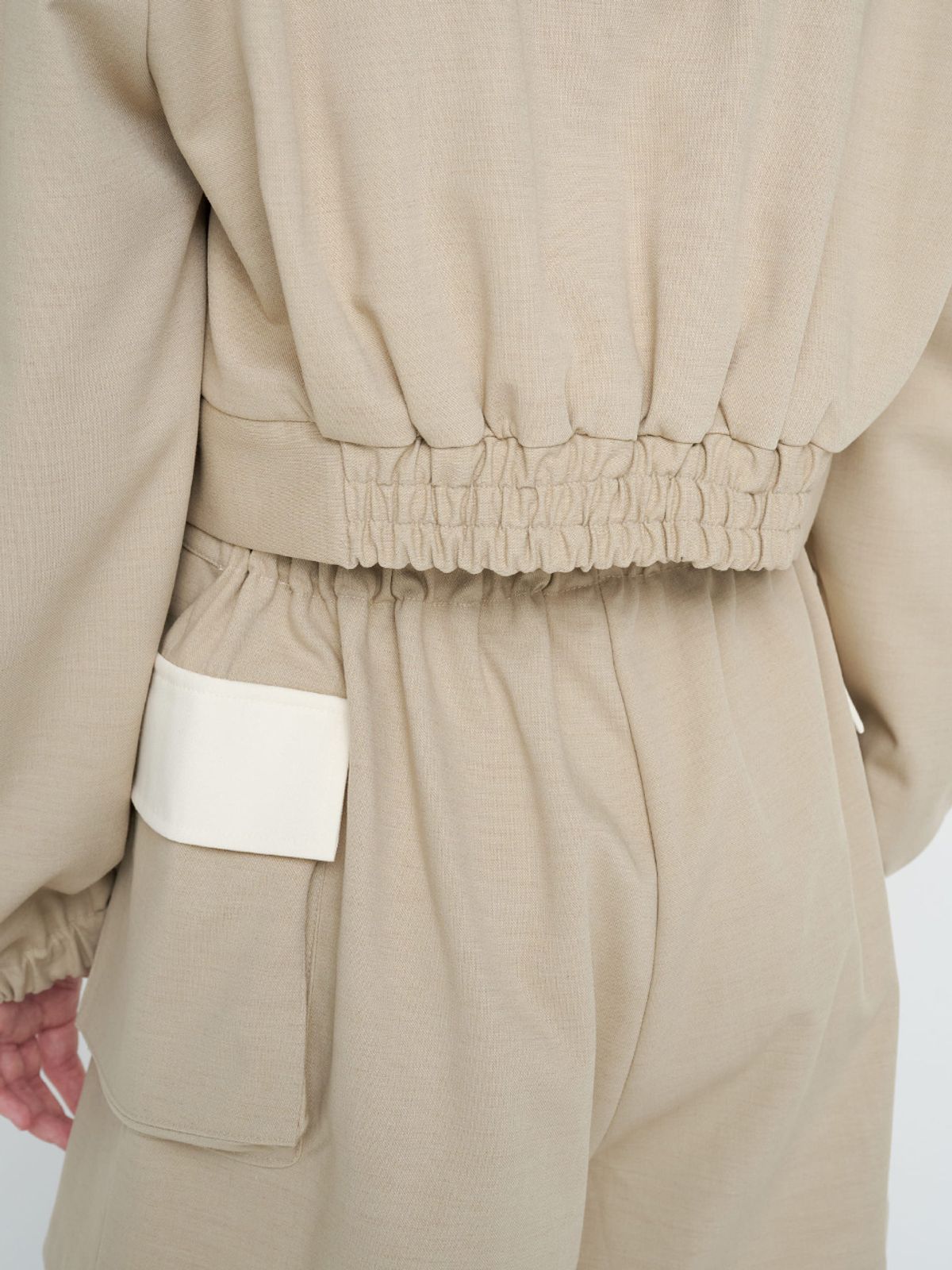 모이페어(MOIFAIRE) BULD POINTED WOOL JACKET / BEGIE