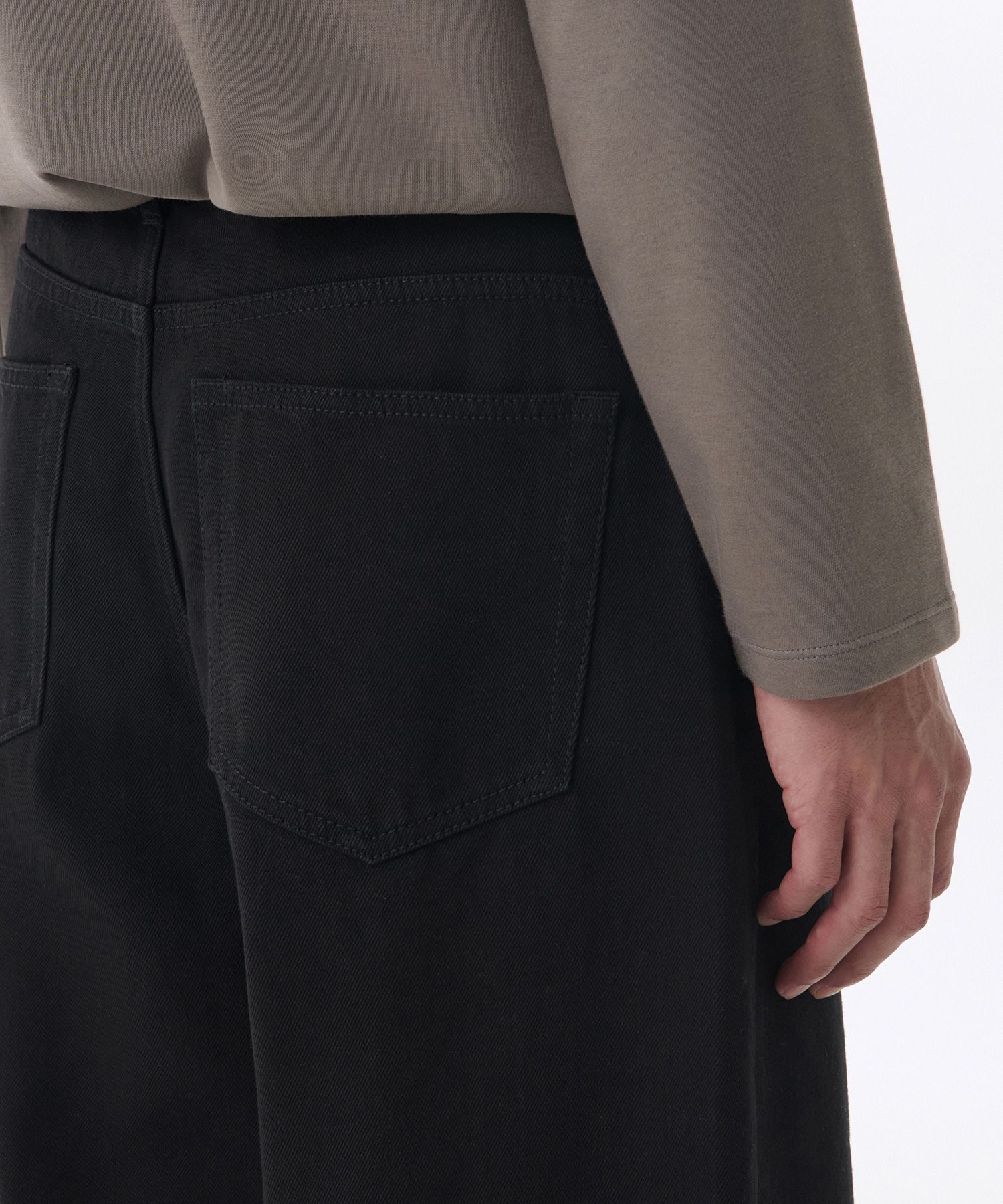 ★MUSINSA STANDARD★ Big wide denim pants black MMDNP600-BK MUSINSA | MUSINSA STANDARD Big Wide Denim Pants [Black]