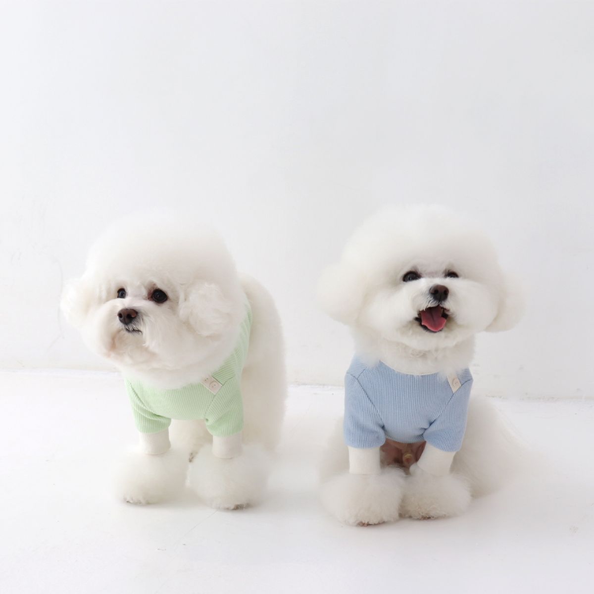 쉬오트(CHIOT) 쉬오트 샤베트 와플 티셔츠 (멜론그린)