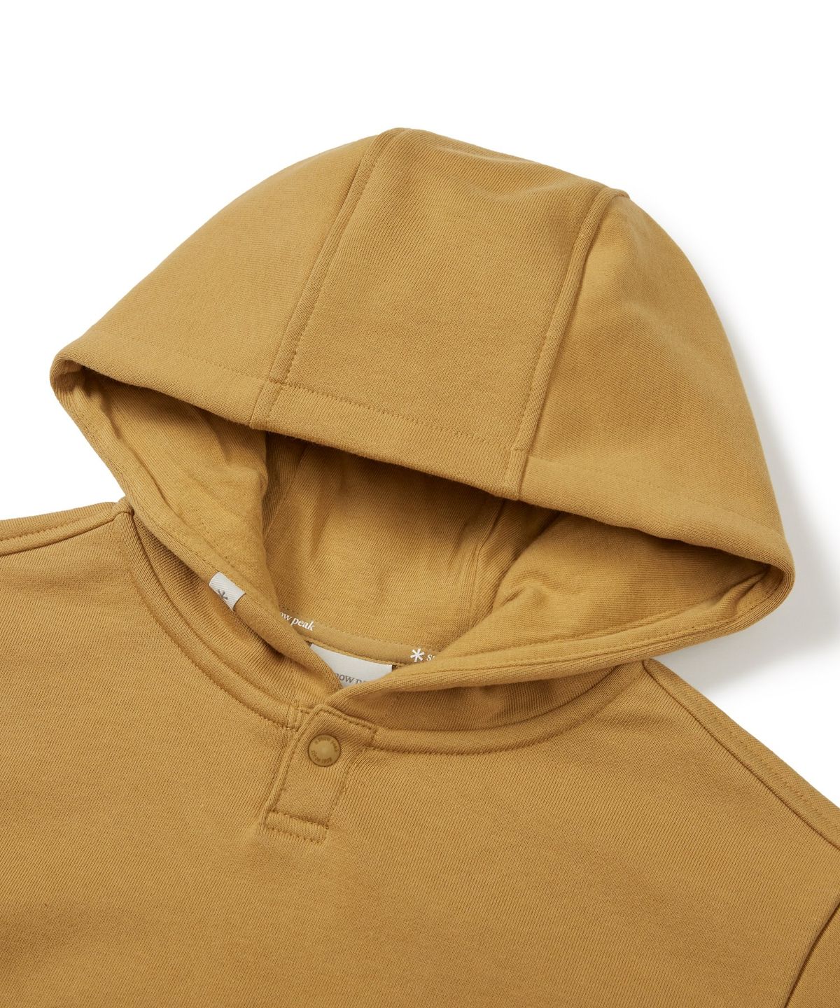 스노우피크 어패럴 키즈(SNOWPEAK APPAREL KIDS) 키즈 그래픽 후드 티셔츠 (S24FKFHD80) Mustard
