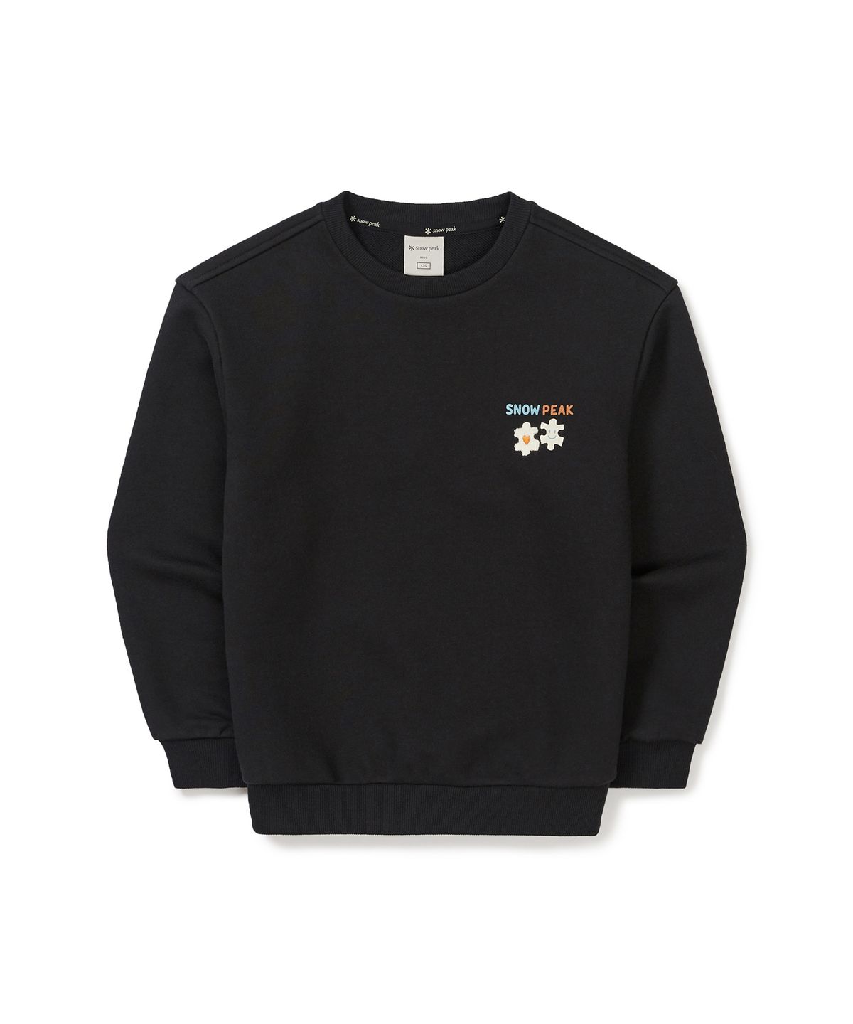 스노우피크 어패럴 키즈(SNOWPEAK APPAREL KIDS) 키즈 그래픽 맨투맨 (S24FKFHT80) Black
