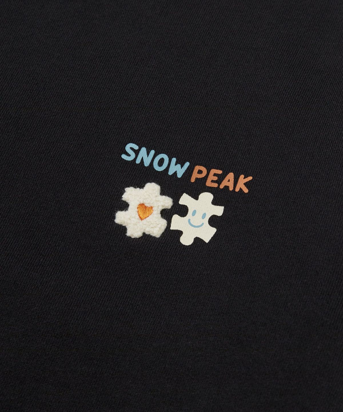 스노우피크 어패럴 키즈(SNOWPEAK APPAREL KIDS) 키즈 그래픽 맨투맨 (S24FKFHT80) Black