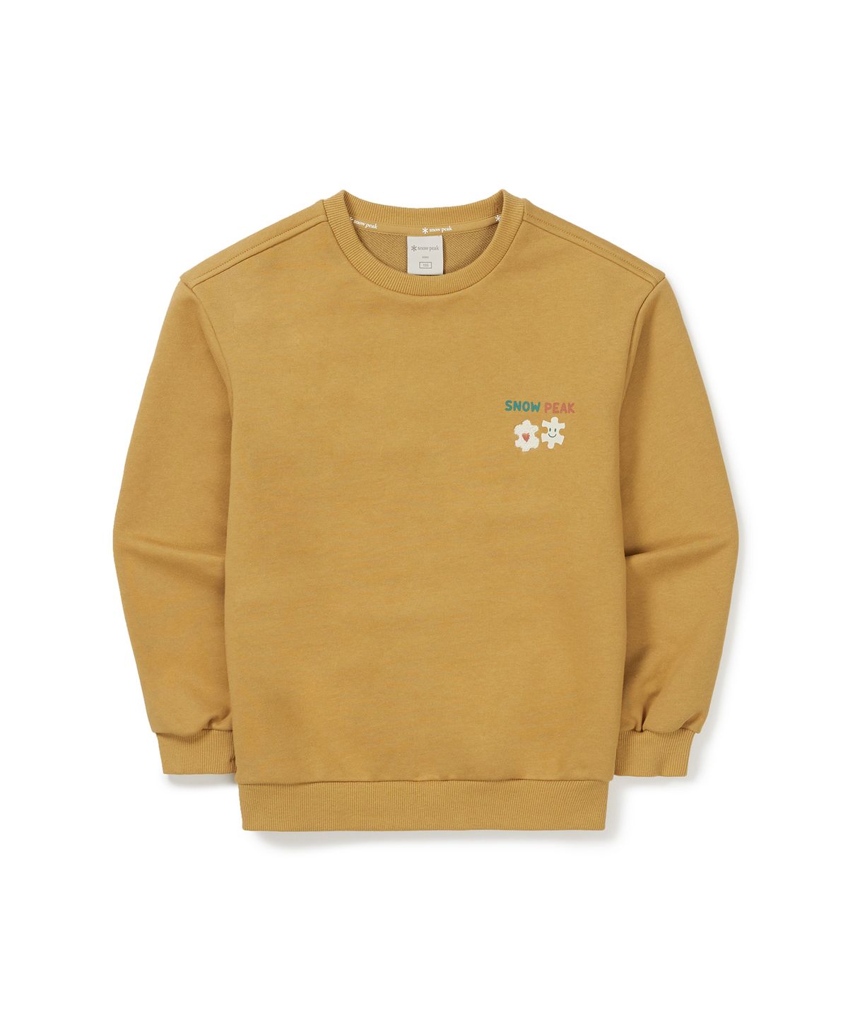 스노우피크 어패럴 키즈(SNOWPEAK APPAREL KIDS) 키즈 그래픽 맨투맨 (S24FKFHT80) Mustard