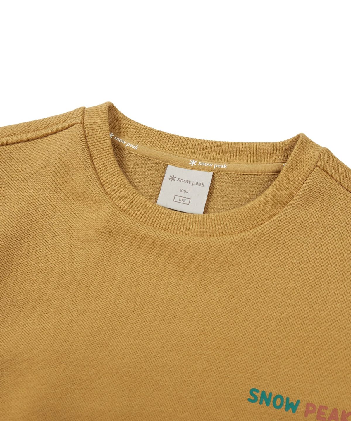 스노우피크 어패럴 키즈(SNOWPEAK APPAREL KIDS) 키즈 그래픽 맨투맨 (S24FKFHT80) Mustard