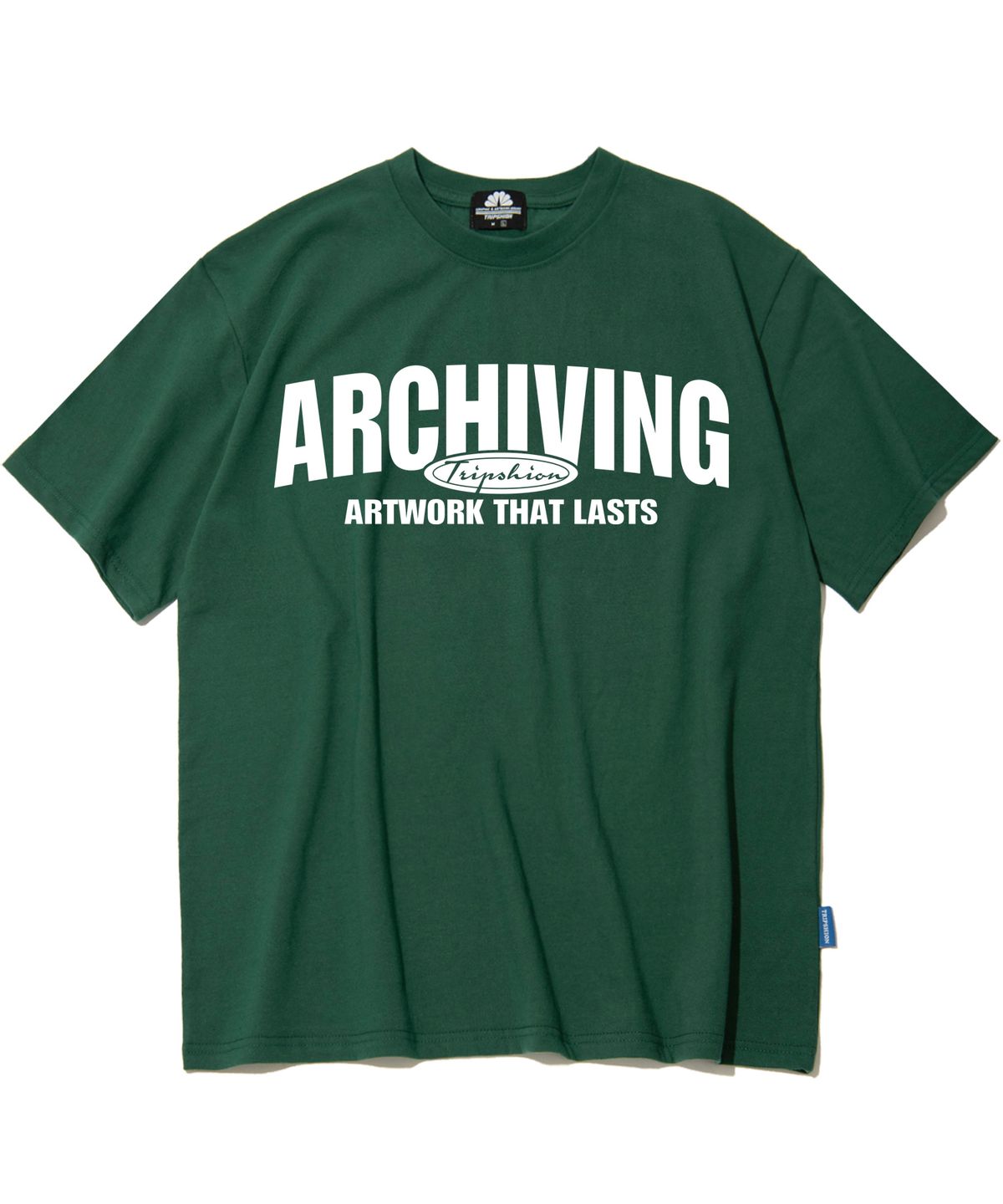트립션(TRIPSHION) Archiving Varsity 로고 티셔츠 - 8 컬러