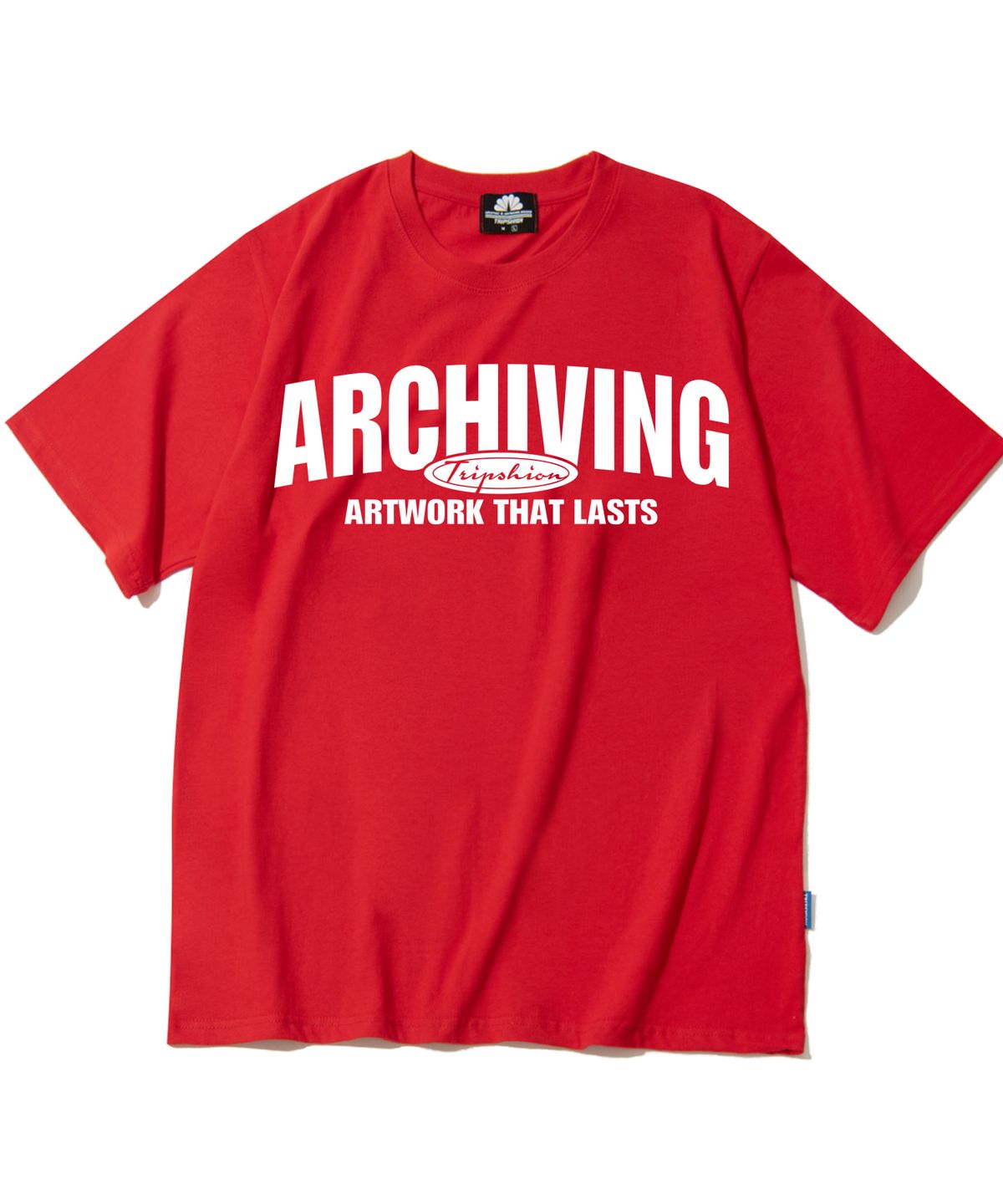 트립션(TRIPSHION) Archiving Varsity 로고 티셔츠 - 8 컬러