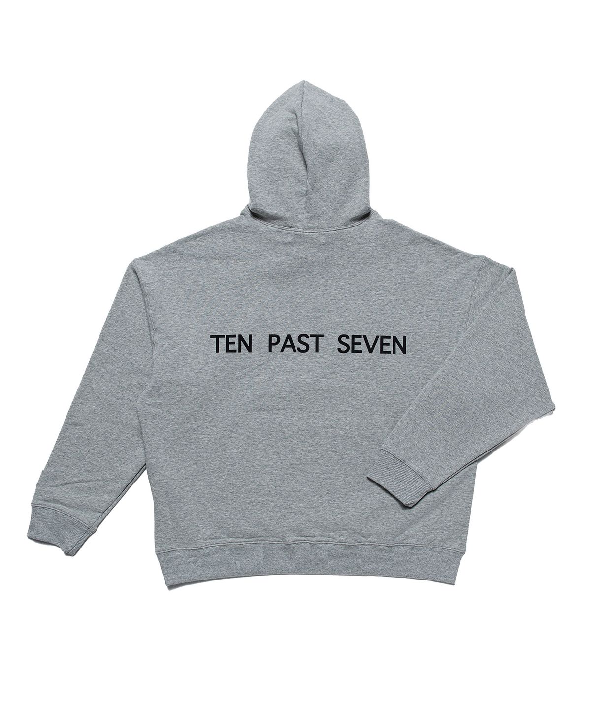 텐 패스트 세븐(TEN PAST SEVEN) 로고 후드티 - 그레이