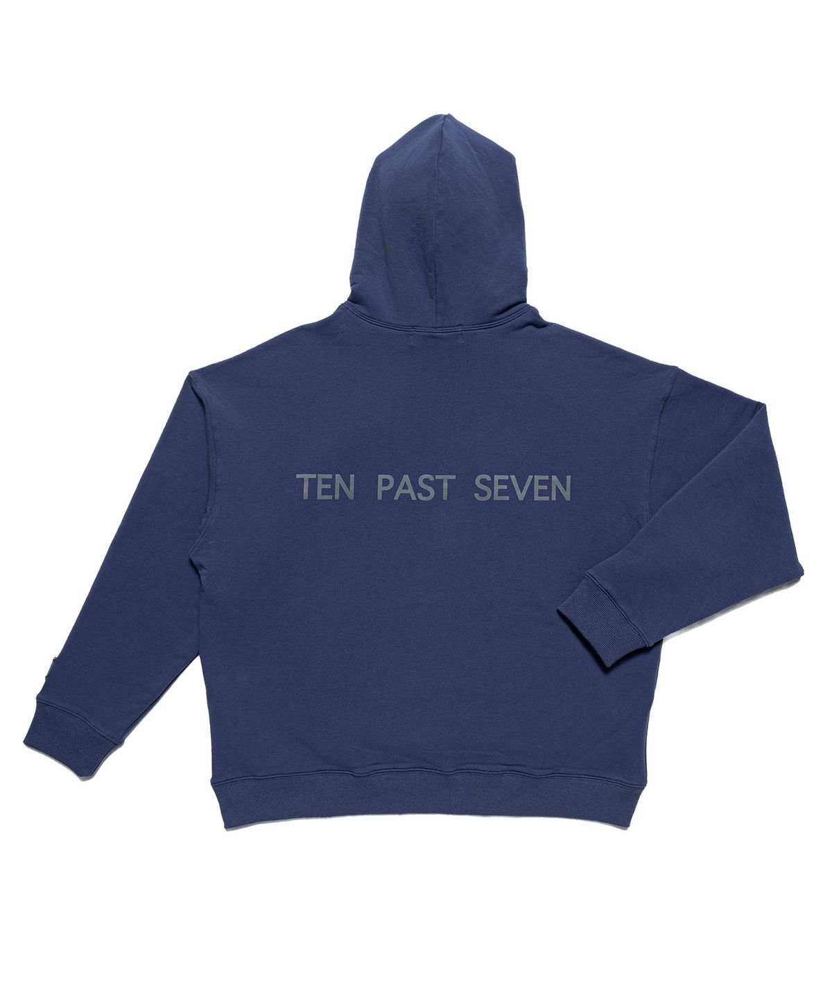 텐 패스트 세븐(TEN PAST SEVEN) 로고 후드티 - 블루