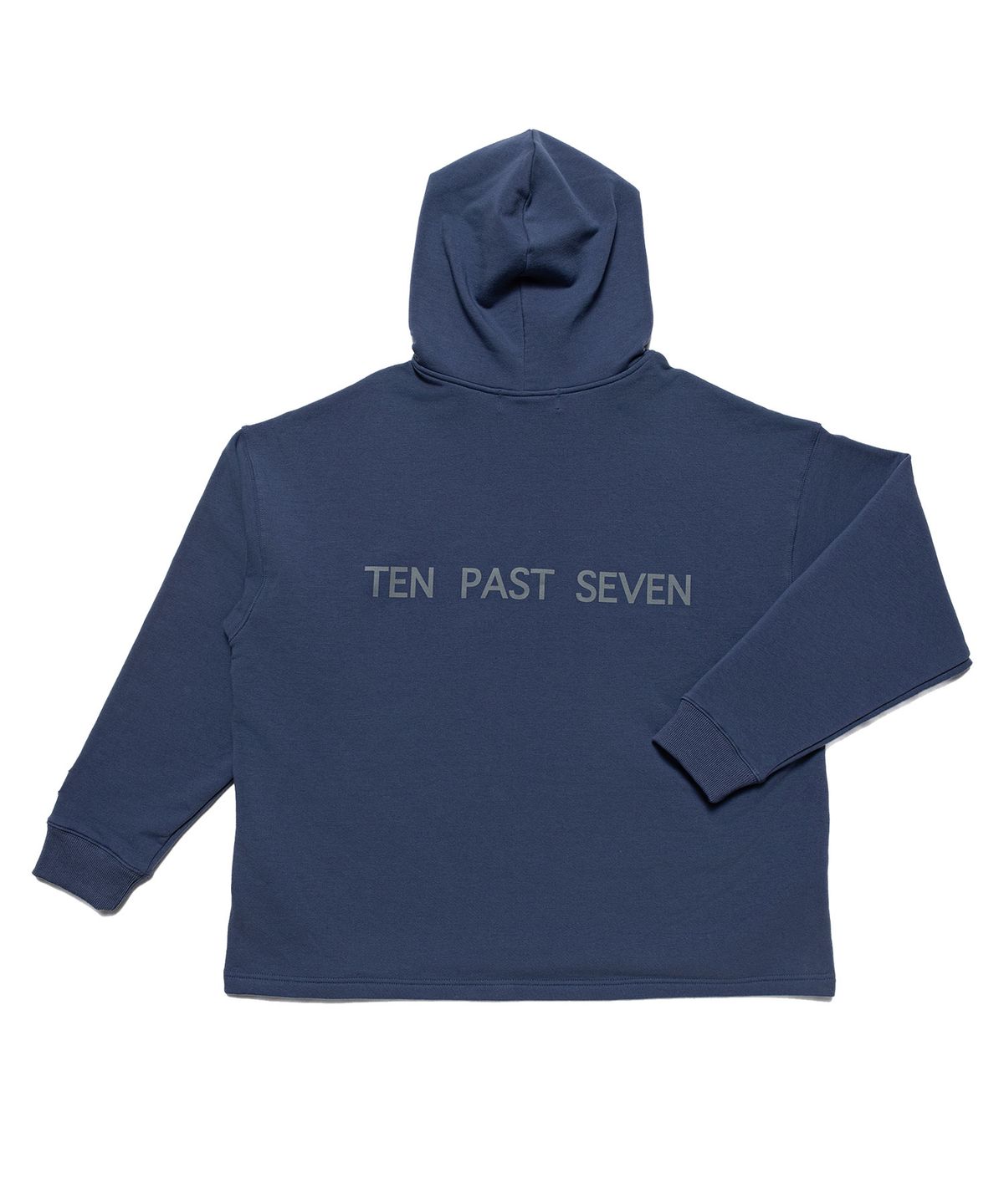 텐 패스트 세븐(TEN PAST SEVEN) 오버사이즈 후드티 - 블루