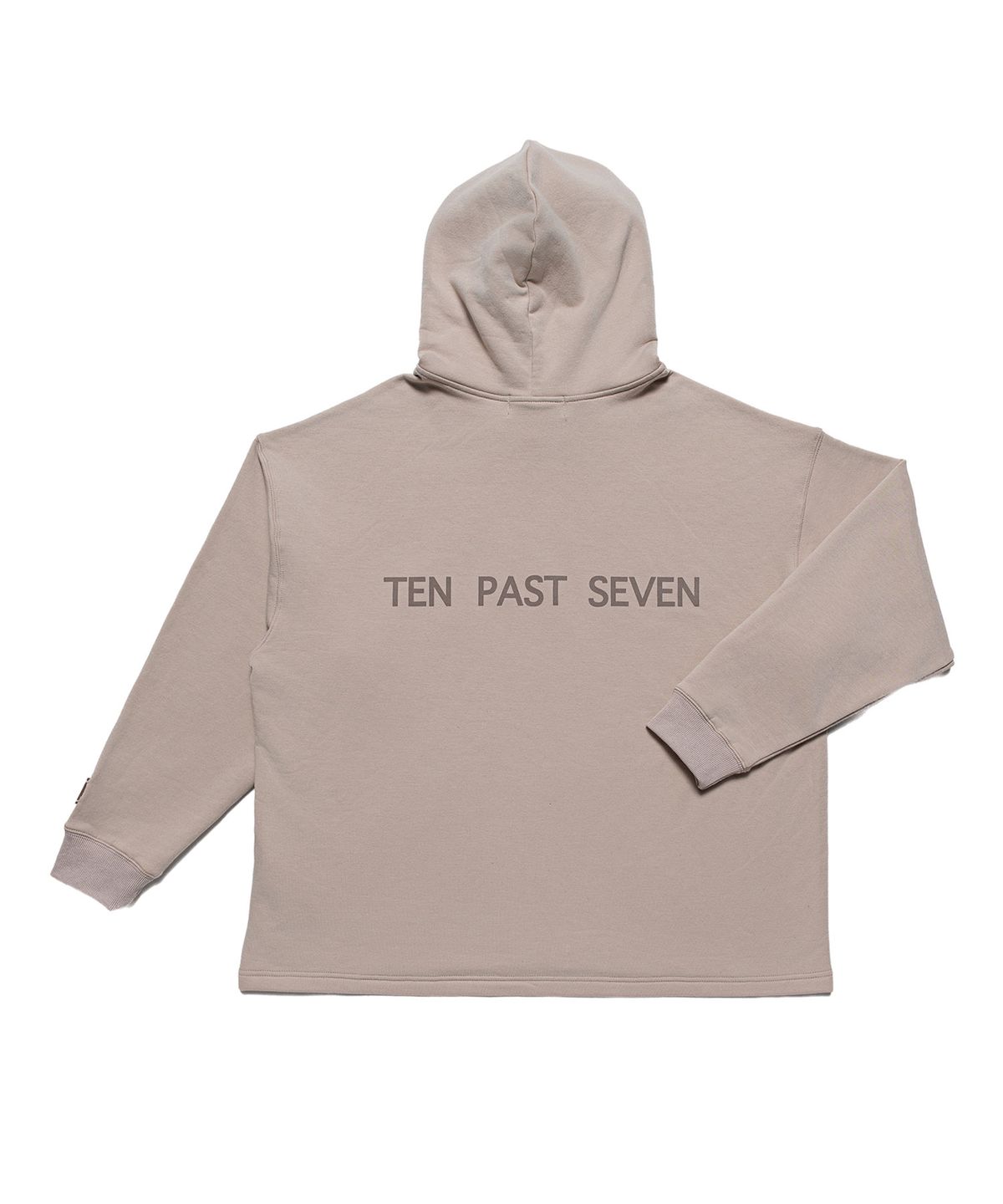 텐 패스트 세븐(TEN PAST SEVEN) 오버사이즈 후드티 - 베이지