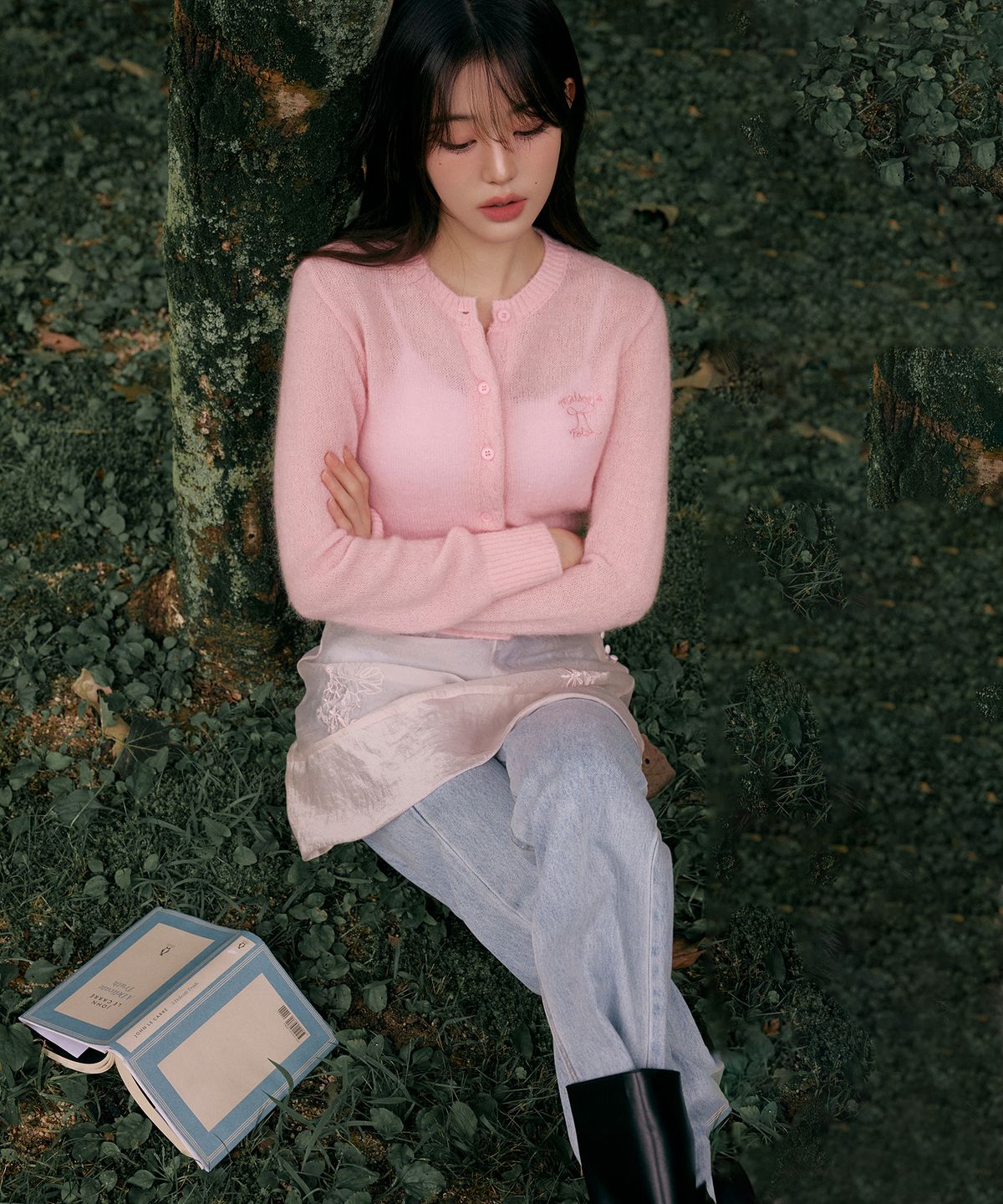 로라로라(ROLAROLA) SEMI WIDE DENIM PANTS BLUE