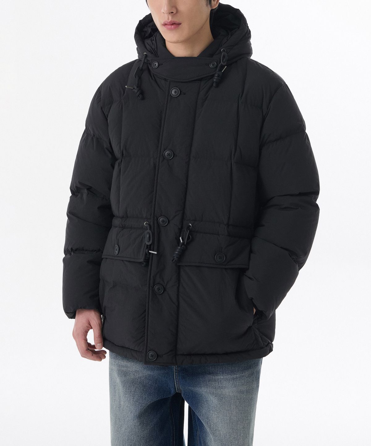 무신사 스탠다드(MUSINSA STANDARD) 카라코람 다운 파카 [블랙]
