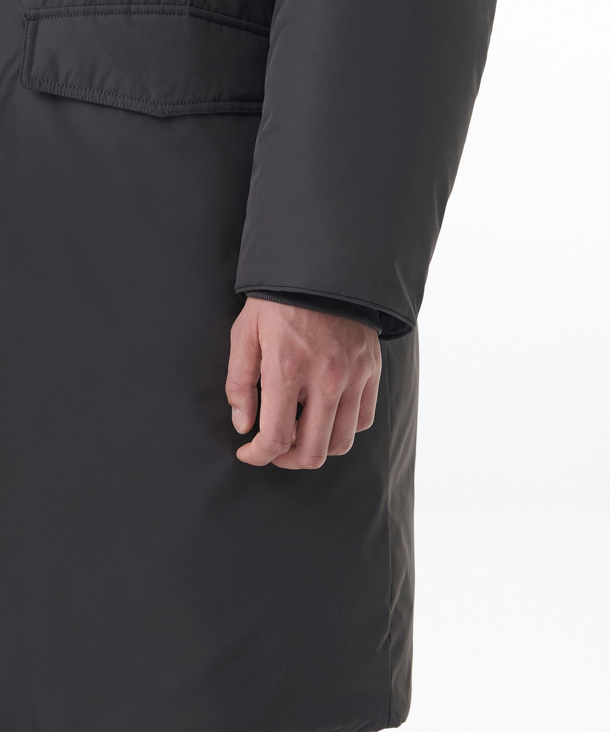 무신사 스탠다드(MUSINSA STANDARD) 미니멀 N-3B 패딩 파카 [건메탈]