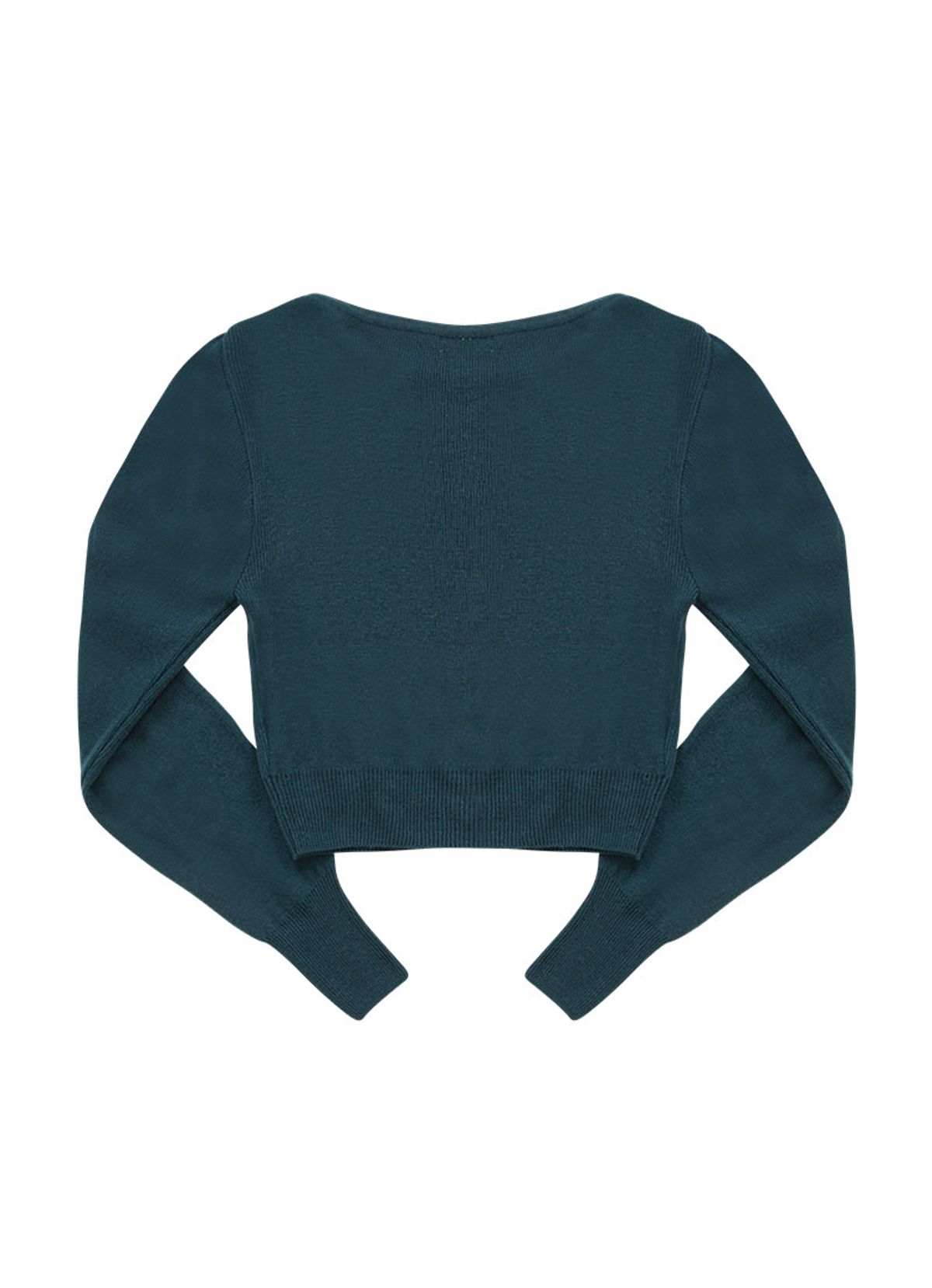 애즈온(ASON) BOAT NECK KNIT / BLUE-GREEN