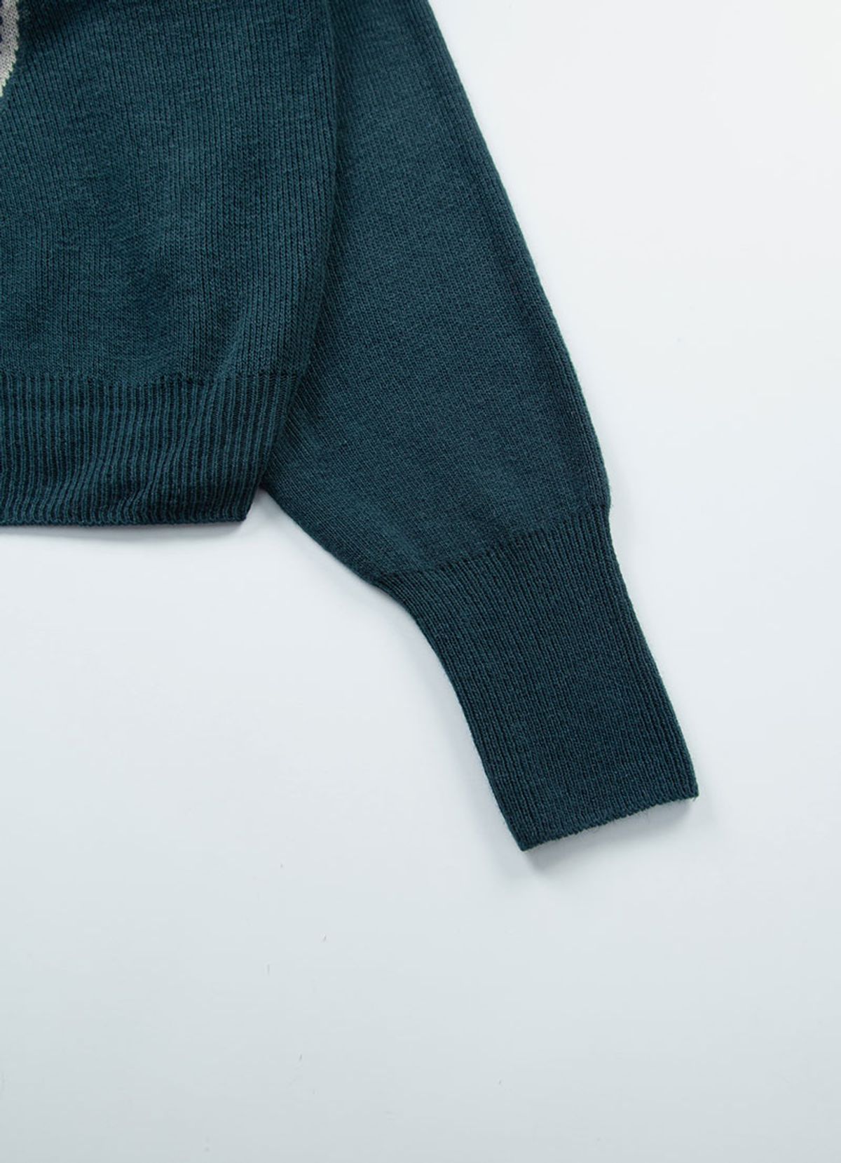 애즈온(ASON) BOAT NECK KNIT / BLUE-GREEN