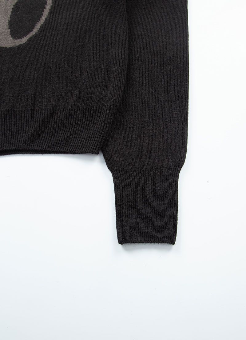 MUSINSA公式 | ASON BOAT NECK KNIT / BLACK