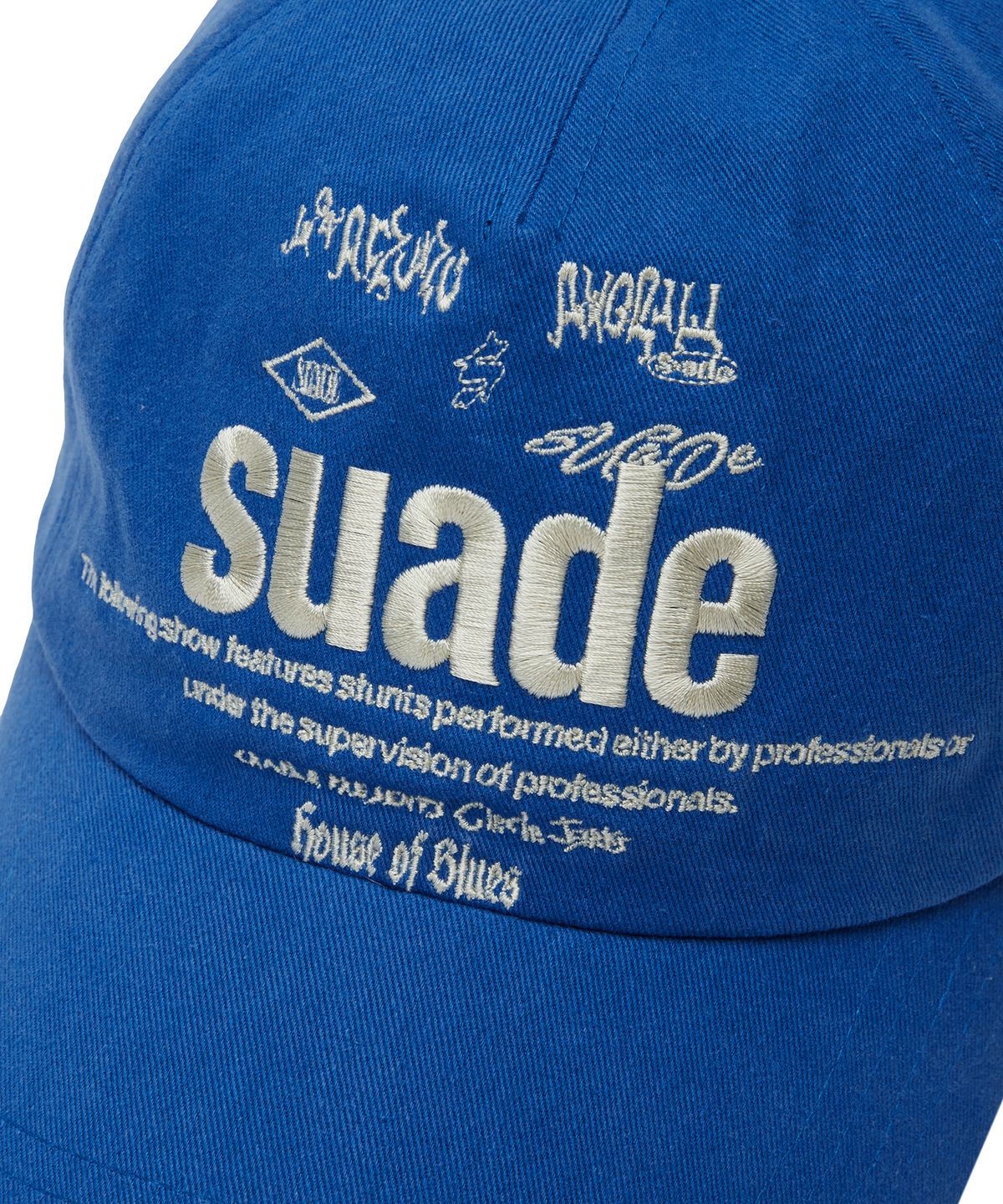 스웨이드(SUADE) MIXED LOGO BALL CAP [BLUE]