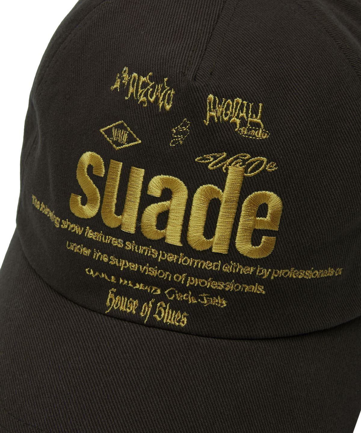 스웨이드(SUADE) MIXED LOGO BALL CAP [BROWN]
