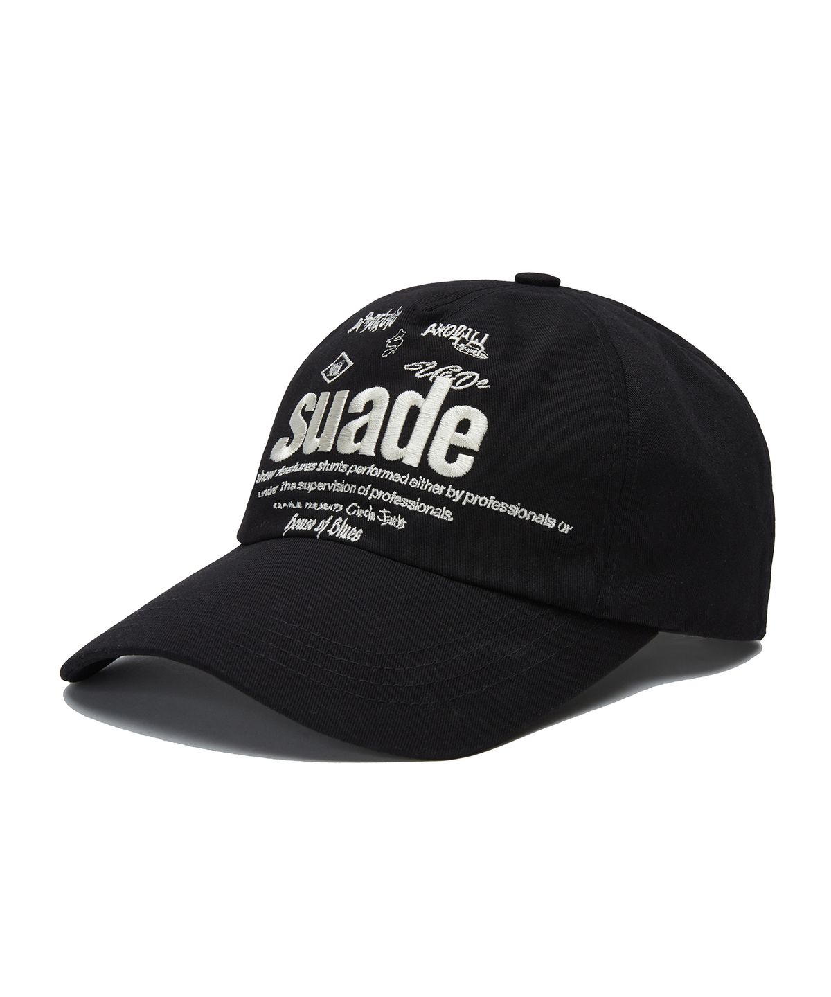 스웨이드(SUADE) MIXED LOGO BALL CAP [BLACK]