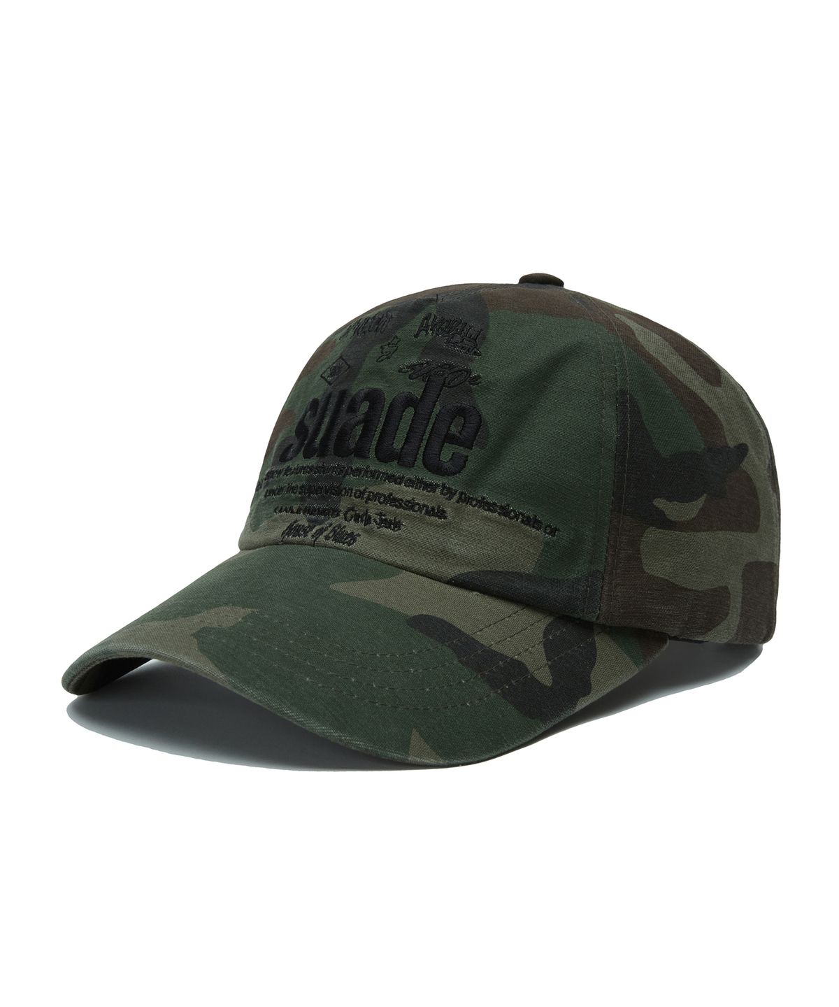 스웨이드(SUADE) MIXED LOGO BALL CAP [CAMO]