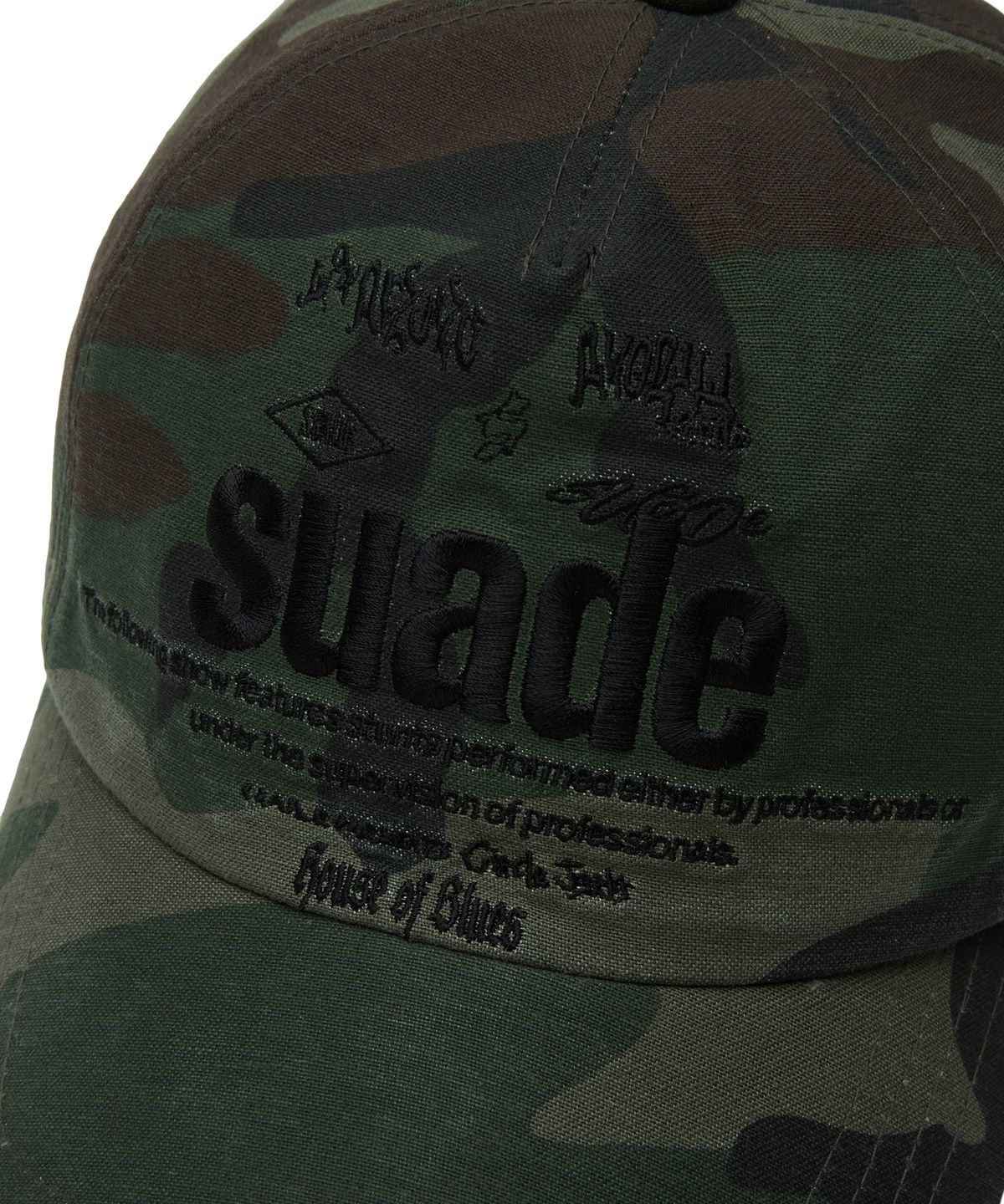 스웨이드(SUADE) MIXED LOGO BALL CAP [CAMO]