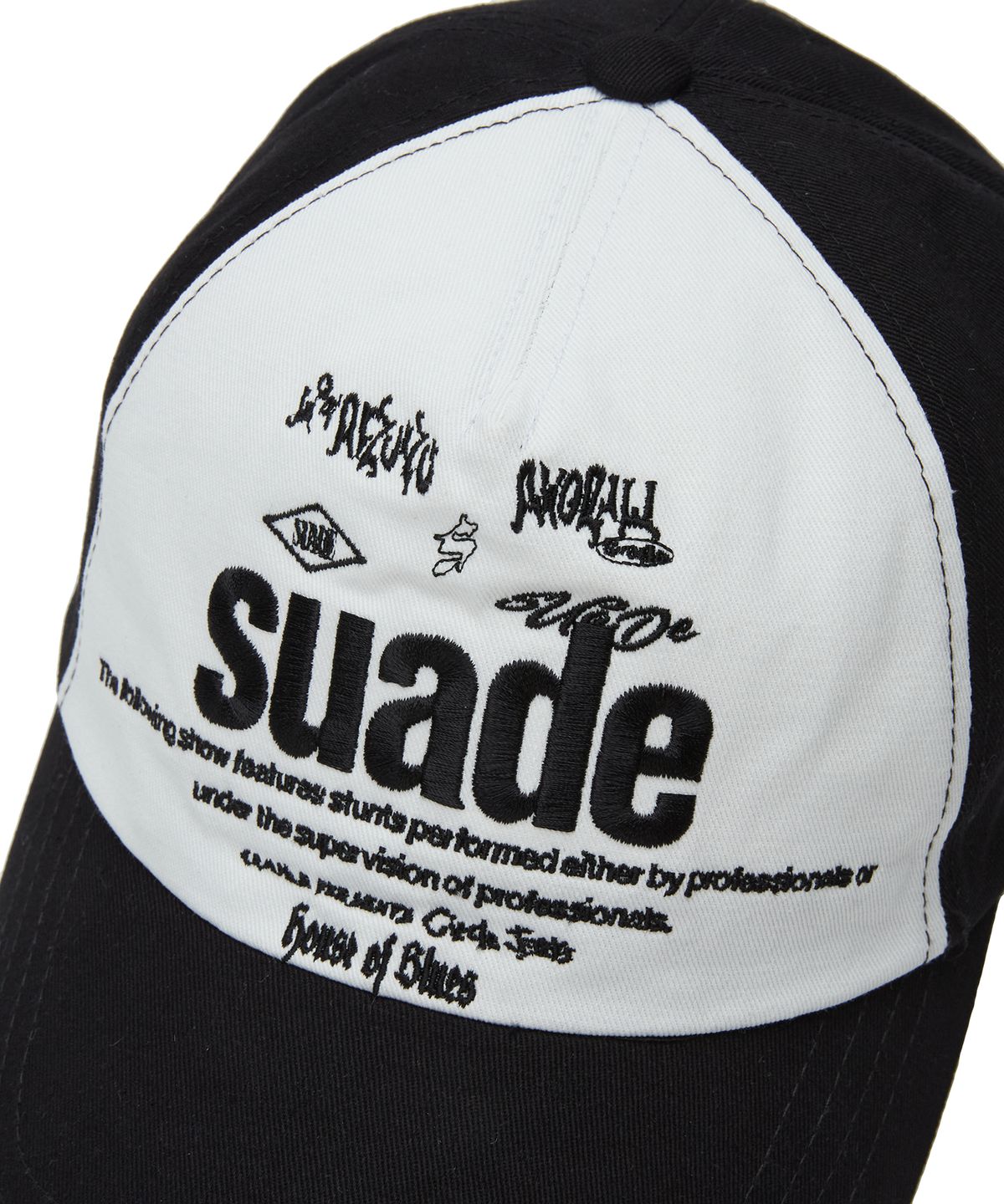 스웨이드(SUADE) MIXED LOGO BALL CAP [WHITE]