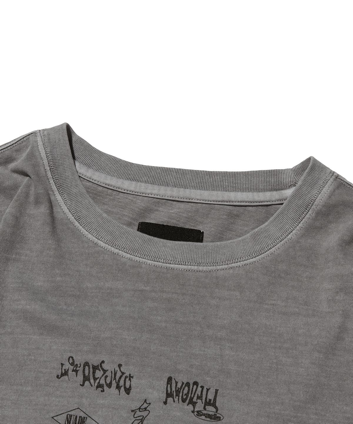 스웨이드(SUADE) MIXED LOGO LONG SLEEVE [PIGMENT GRAY]