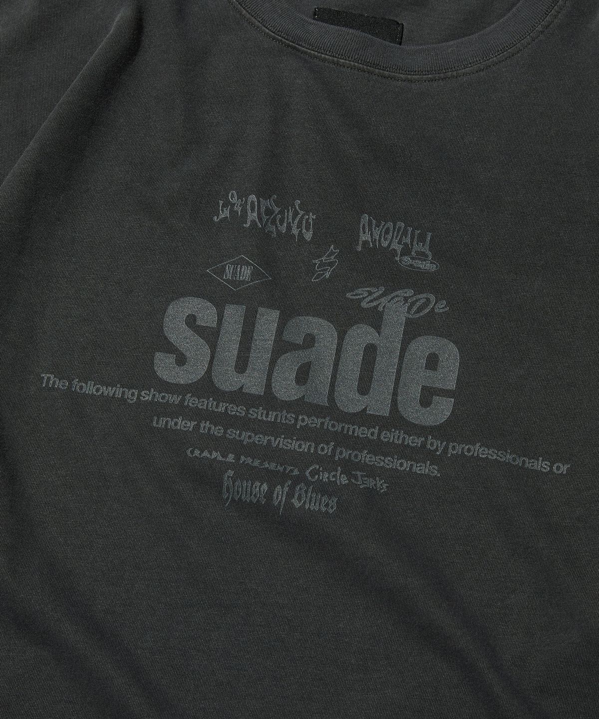 스웨이드(SUADE) MIXED LOGO LONG SLEEVE [PIGMENT BLACK]