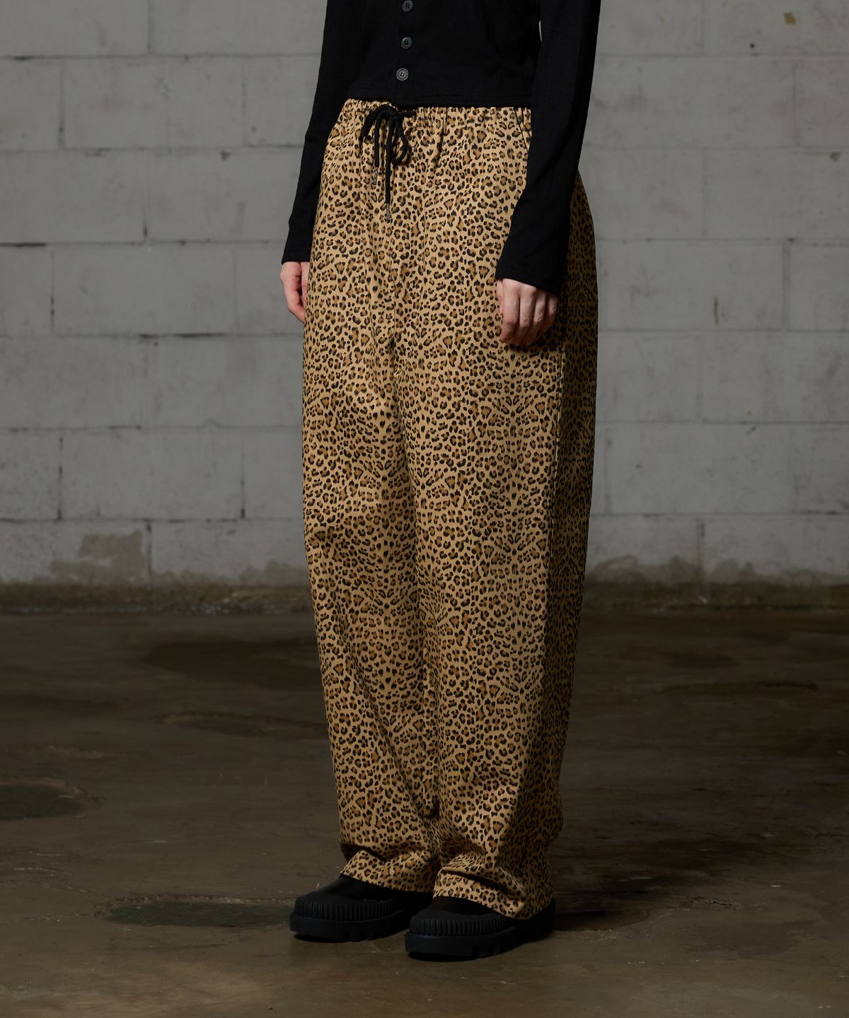 아리킴(ARIKIM) LEOPARD WIDE PANTS - BEIGE