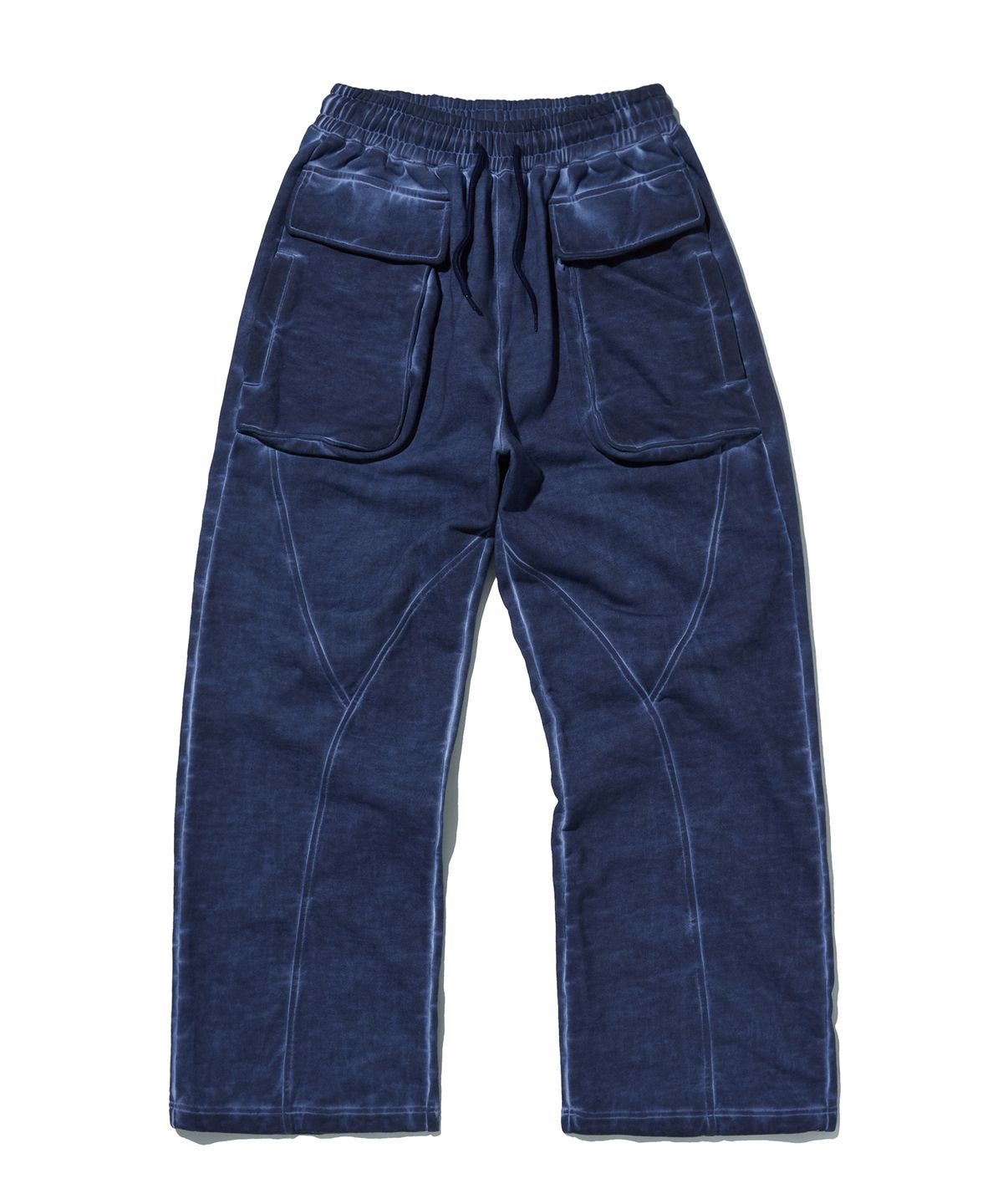 스웨이드(SUADE) CUT OUT SWEAT PANTS [NAVY]