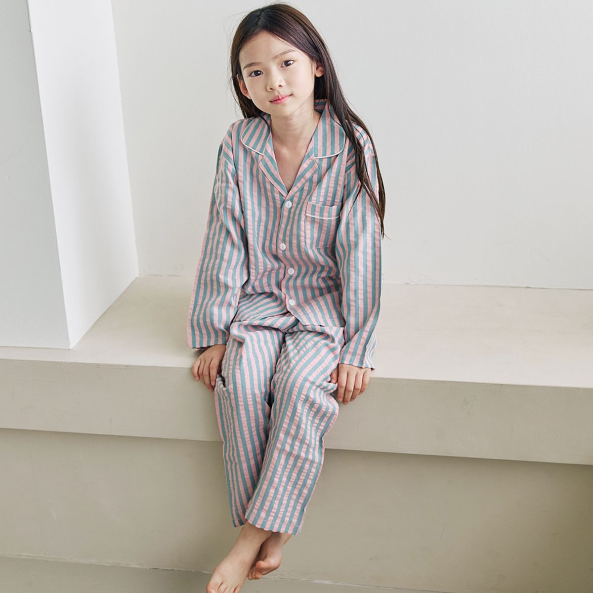 핑코코(PINGCOCO) 136 핑크스트 긴소매 파자마세트