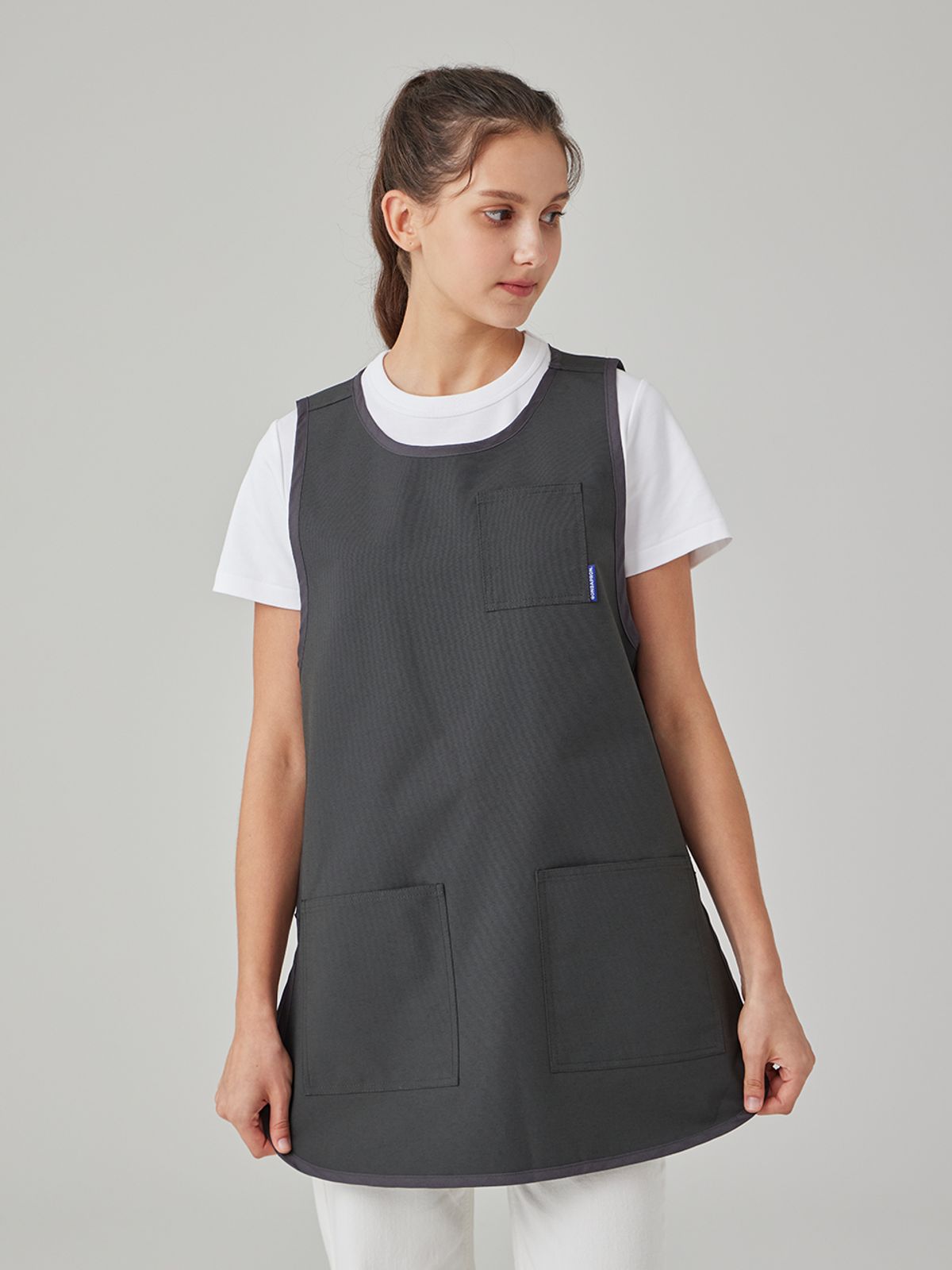 공에이프런(GONG APRON) 방수 l 이지 에이프런 (차콜그레이)