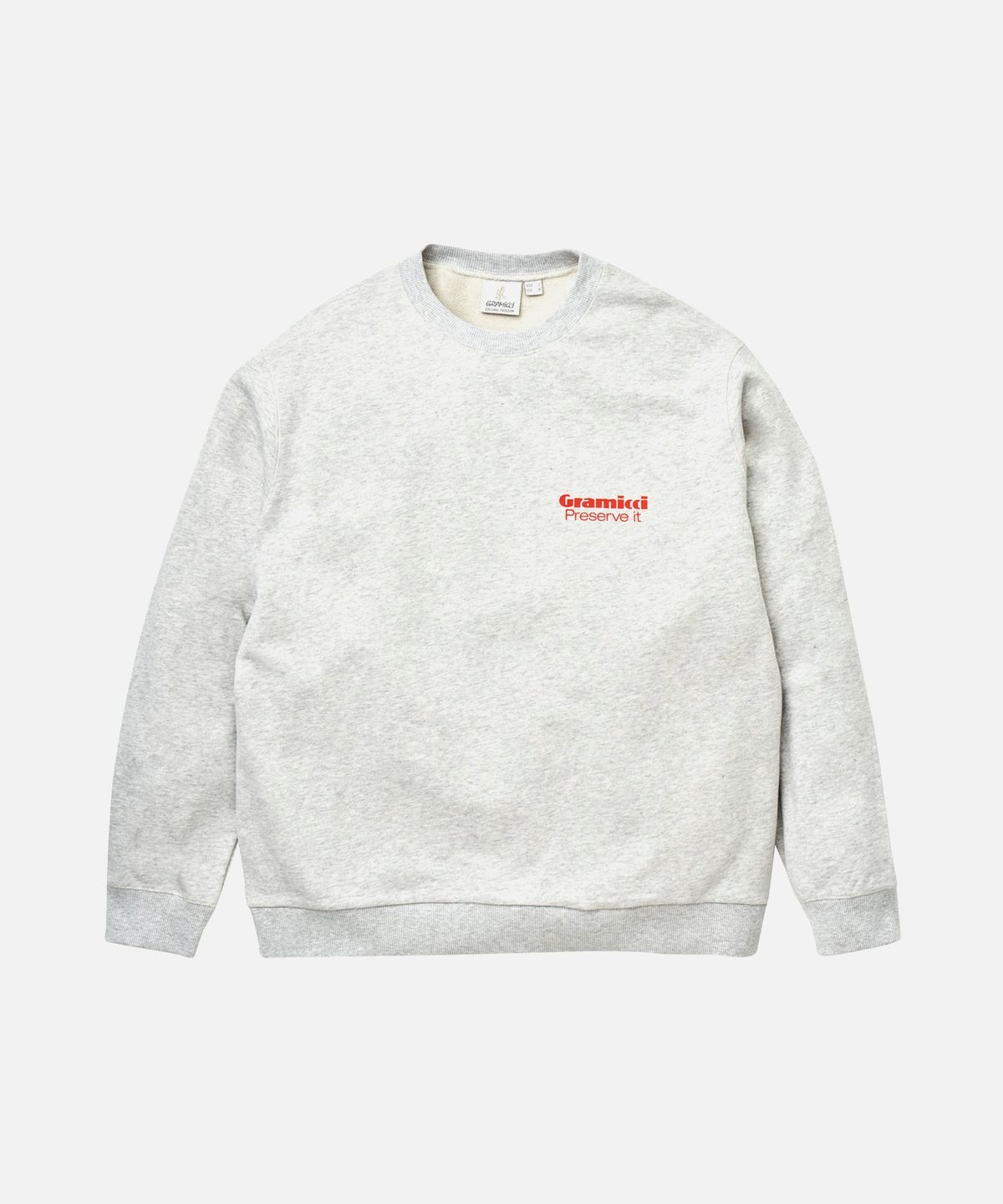 그라미치(GRAMICCI) PRESERVE IT 스웨트 맨투맨 Grey Heather