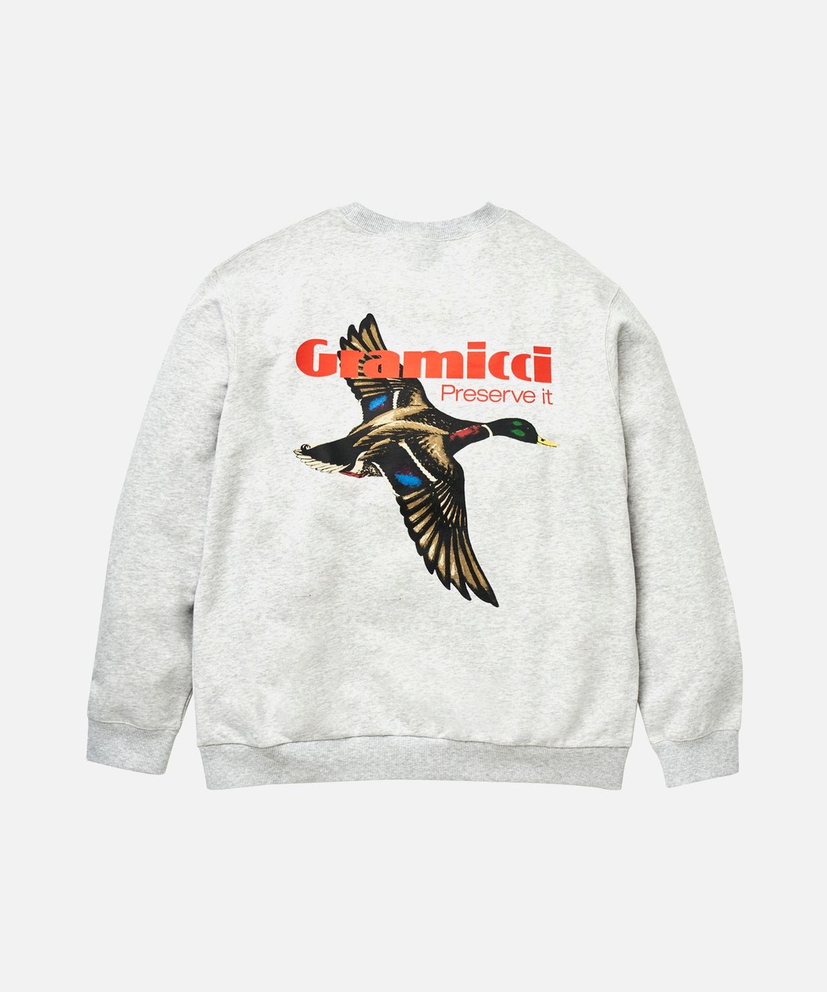 그라미치(GRAMICCI) PRESERVE IT 스웨트 맨투맨 Grey Heather