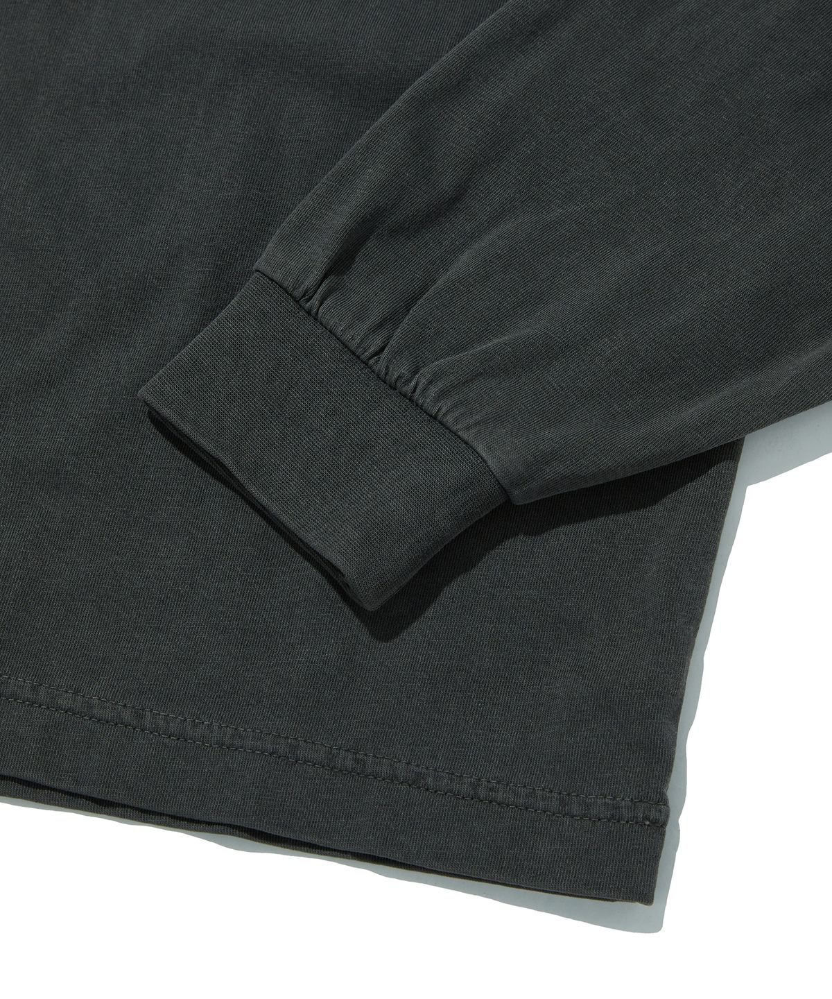 스웨이드(SUADE) WASHED LONG SLEEVE [PIGMENT BLACK]