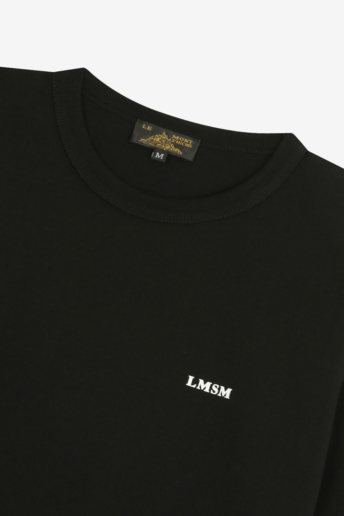 르몽생미셸(LE MONT ST MICHEL) (M)Basic Small Logo T-shirt_Black