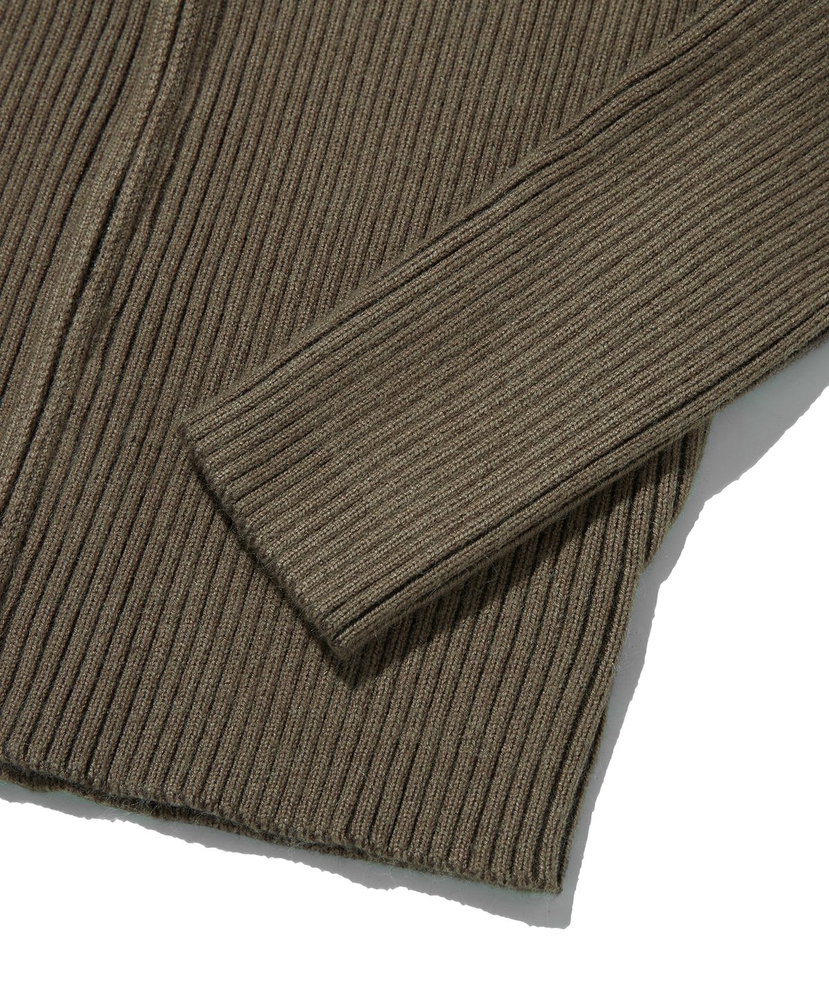 스웨이드(SUADE) FANCY CROP KNIT ZIP UP [BROWN]