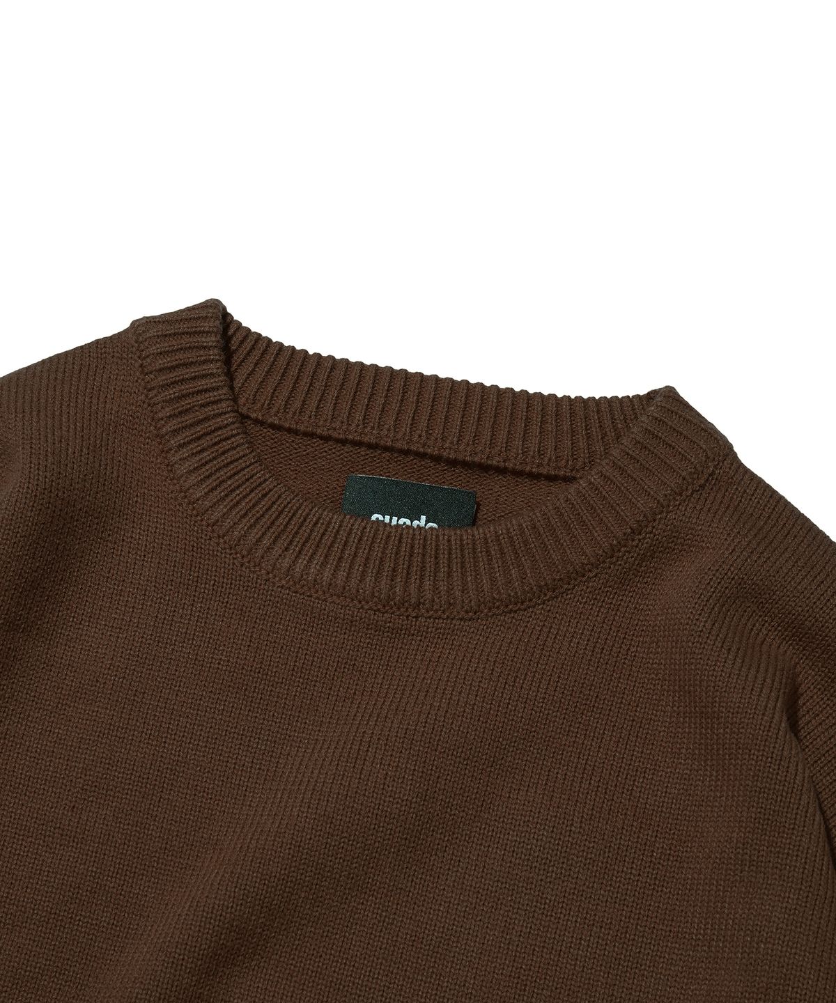 스웨이드(SUADE) ELBOW SKULL KNIT [BROWN]