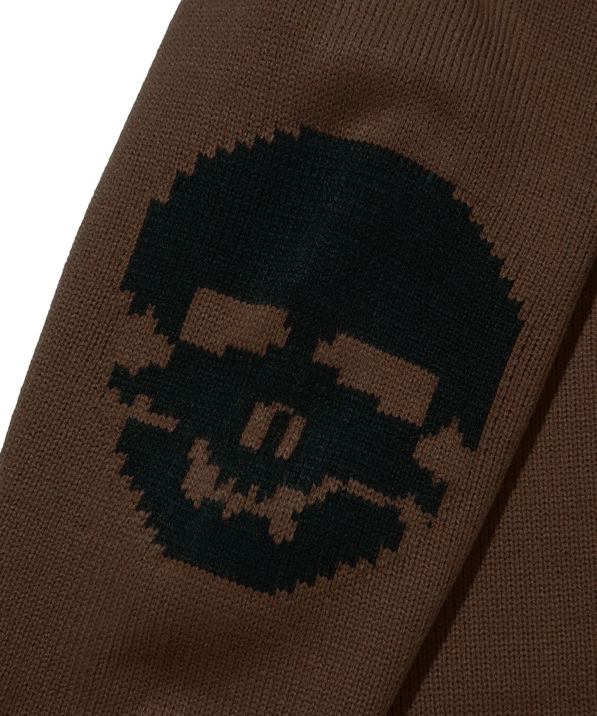 스웨이드(SUADE) ELBOW SKULL KNIT [BROWN]
